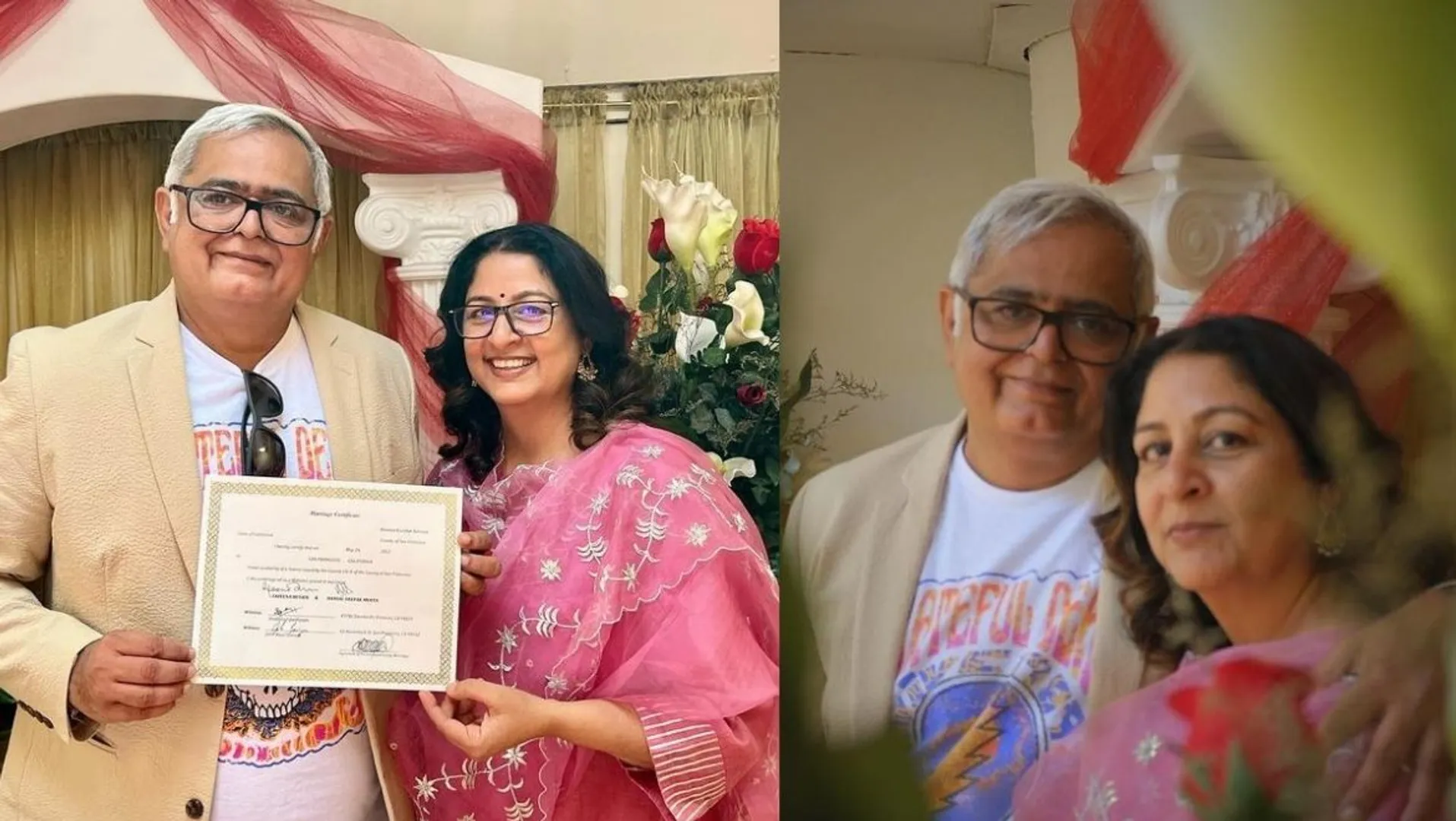 Hansal Mehta ties knot with longtime partner of 17 years Safeena Husain; see wedding picsÂ 