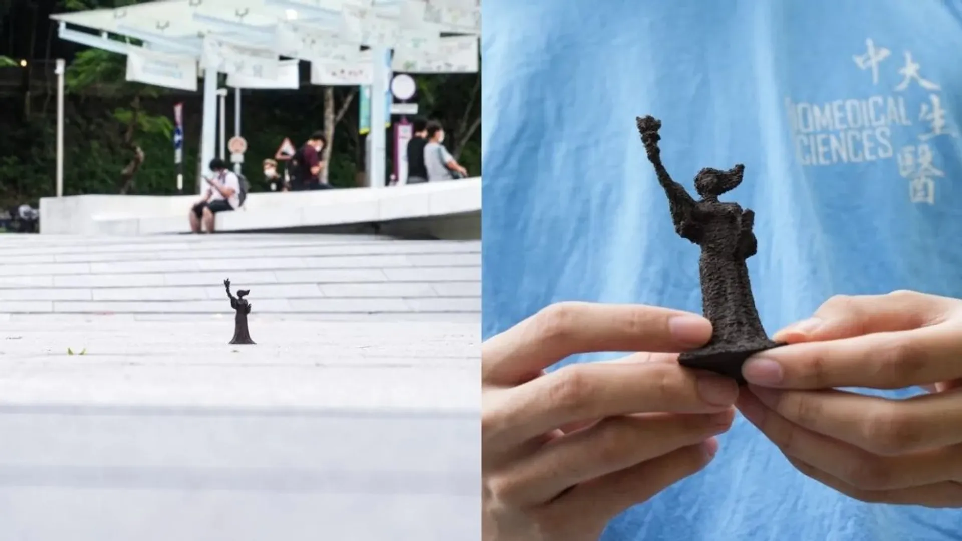Tiananmen Square massacre: University students rebel, hide 'goddess of democracy' statues around campus