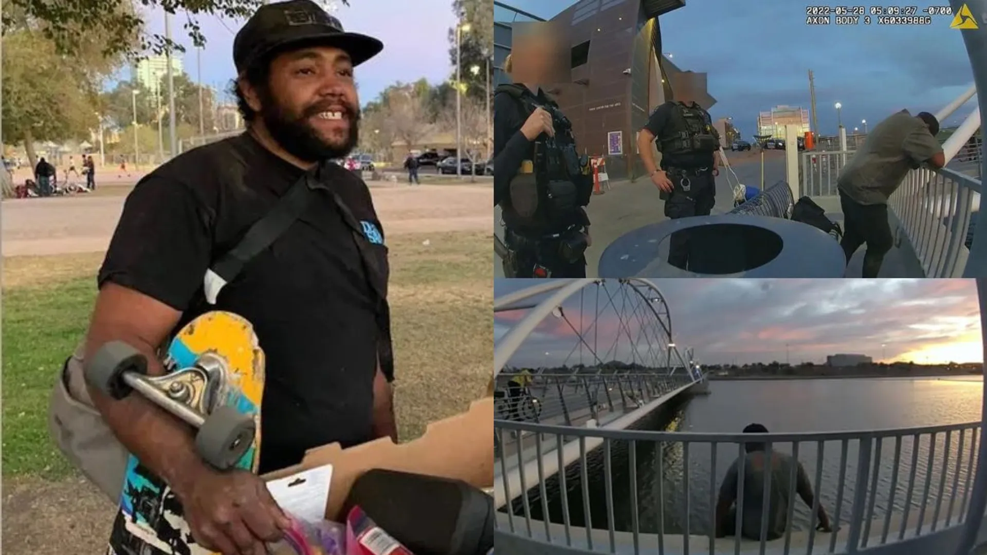 Watch: In disturbing video, homeless man in US drowns in lake as cops refuse to âjump inâ to save him