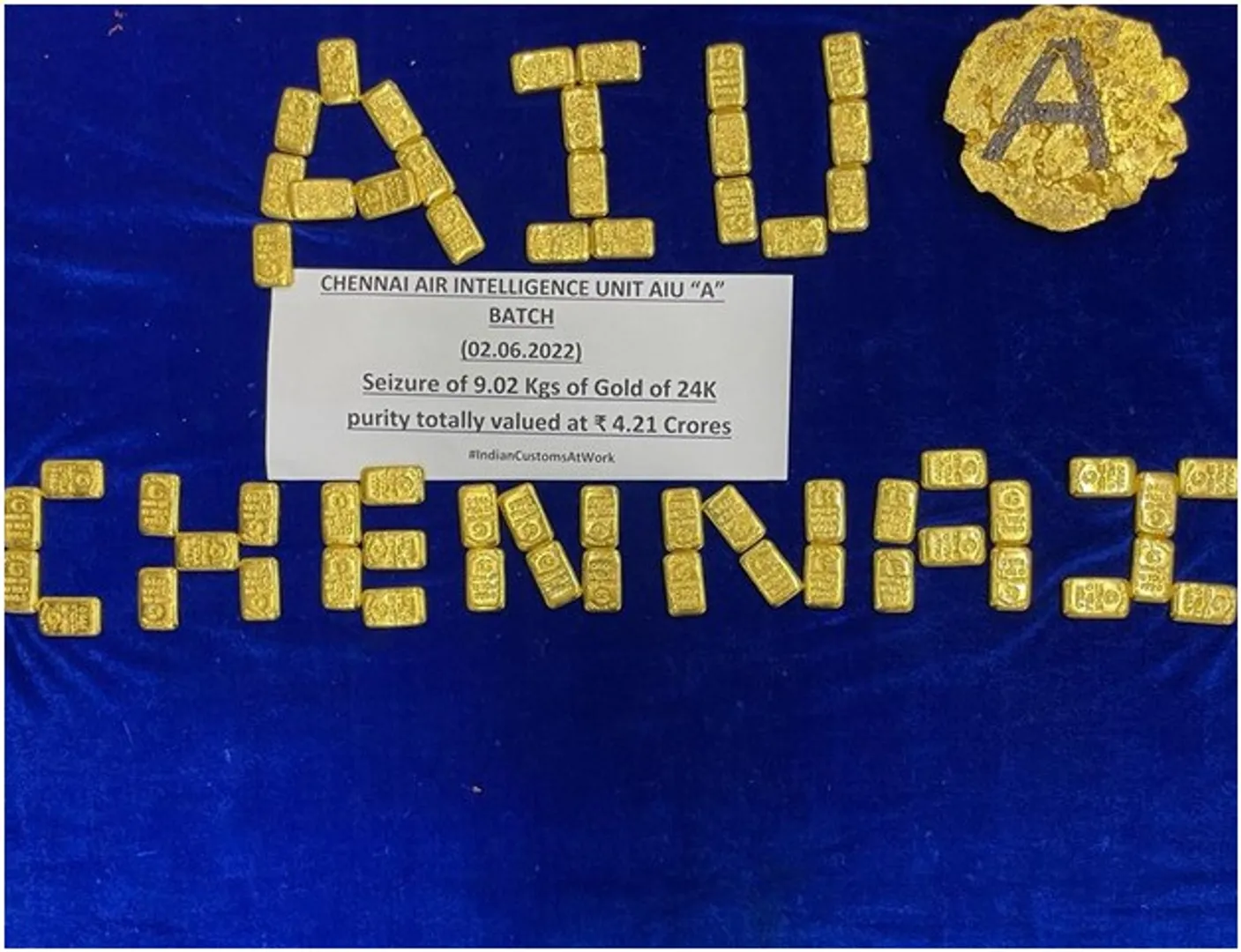 Indian customs officials and Sri Lankan nationals spar over 'possession' of 7kg gold