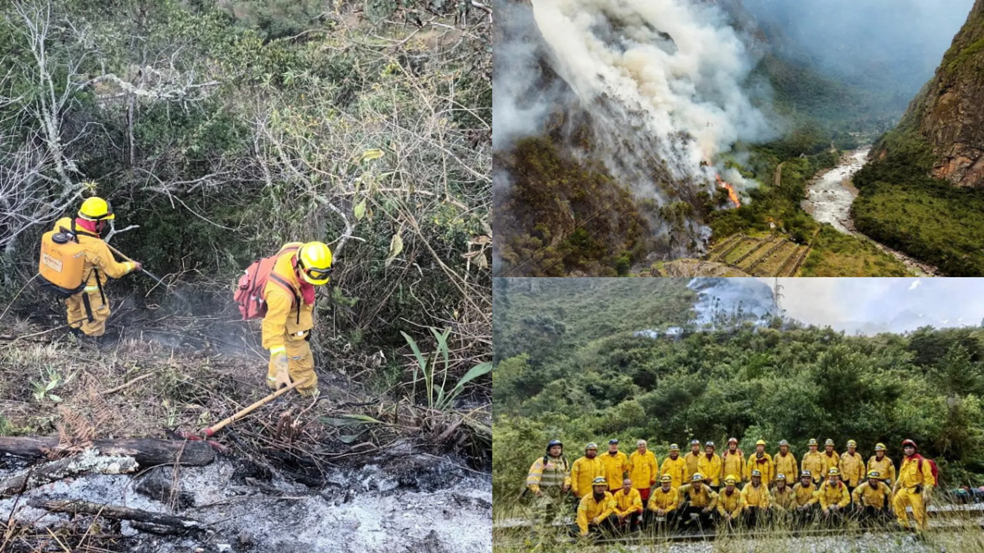 In pics: Peru's Machu Picchu threatened by wildfire