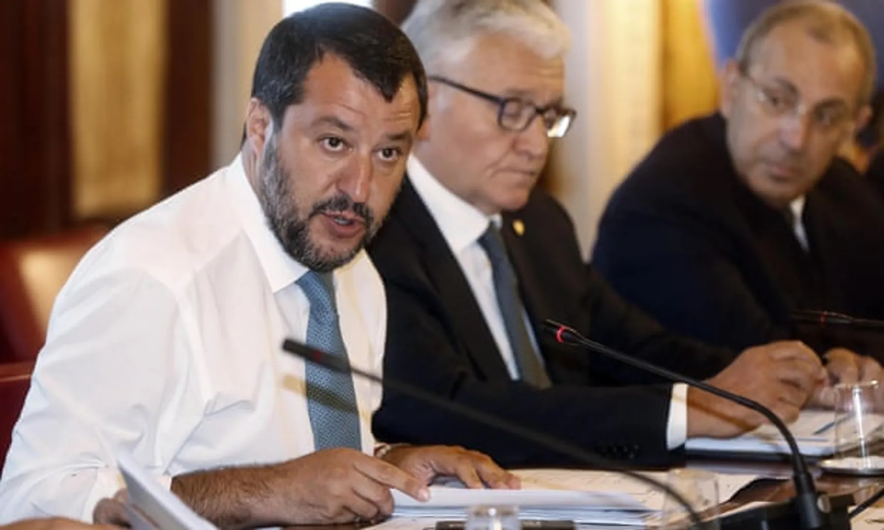 Does Matteo Salvini share ties with Russia?