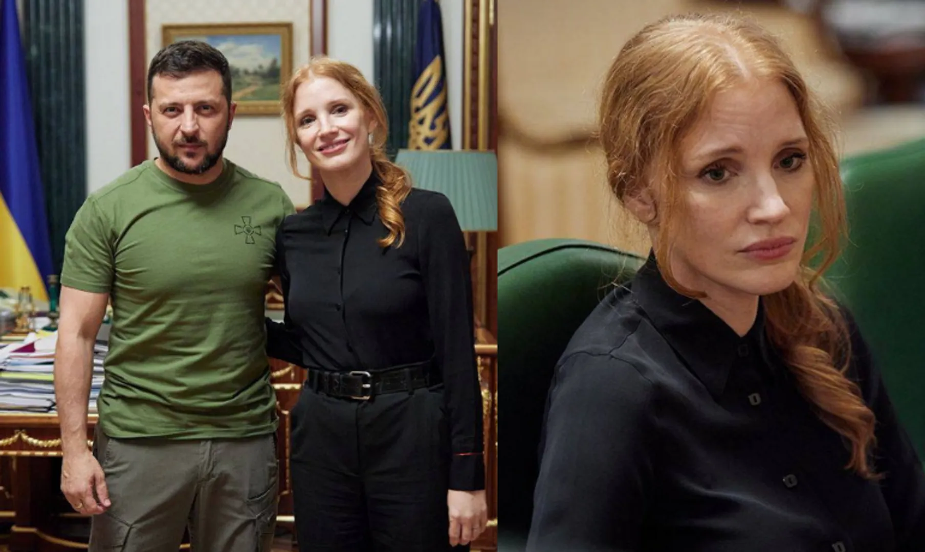 Volodymyr Zelenskyy thanks Jessica Chastain for her Ukraine visit, says It's extremely valuable