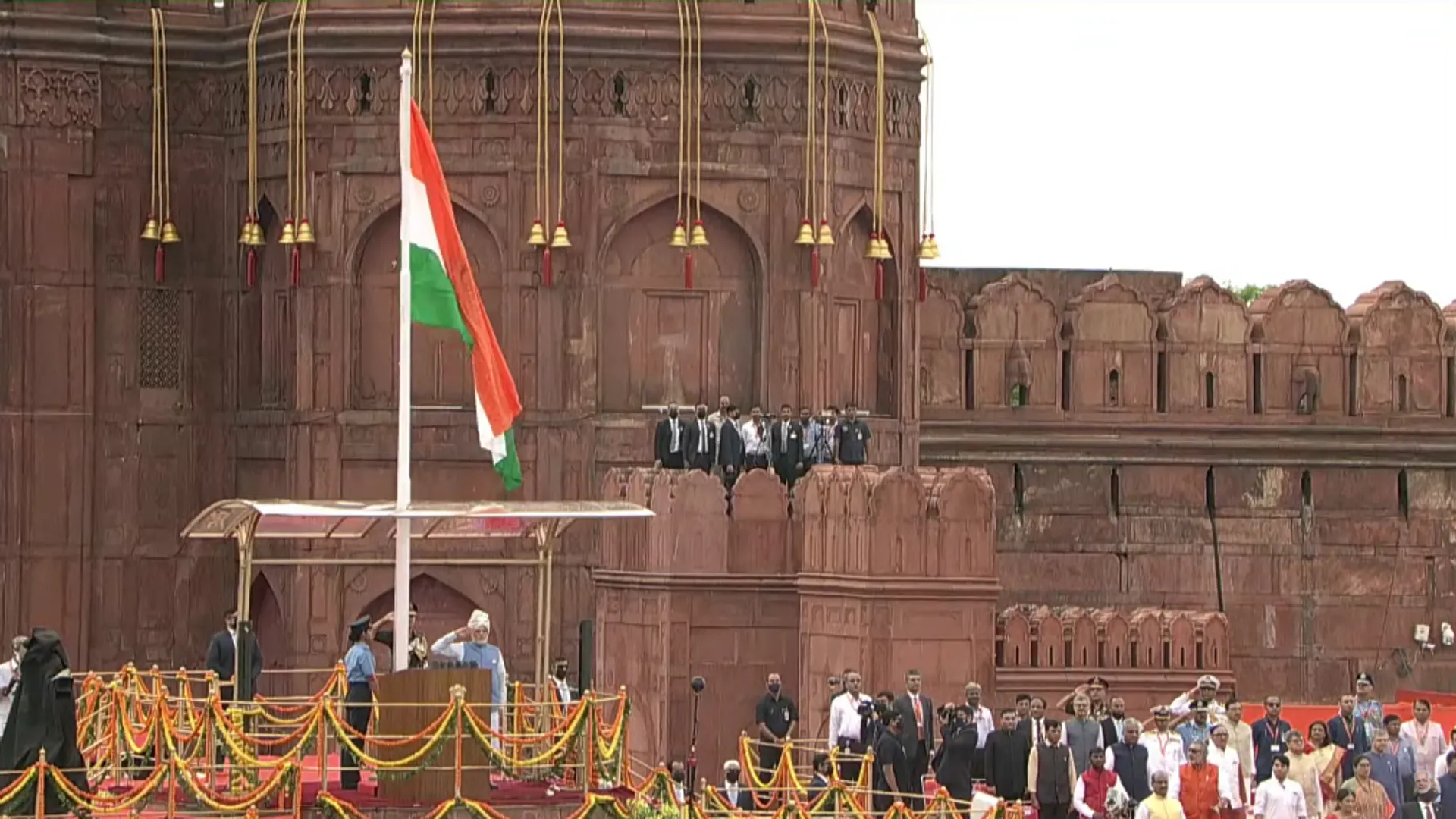 Independence Day 2022 live news updates: PM Modi unfurls Tricolour at Red Fort amid 21-gun salute