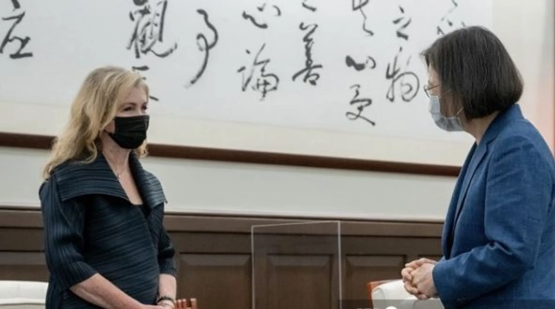 China conducts 'realistic combat exercise' as US Senator Marsha Blackburn meets Taiwan President