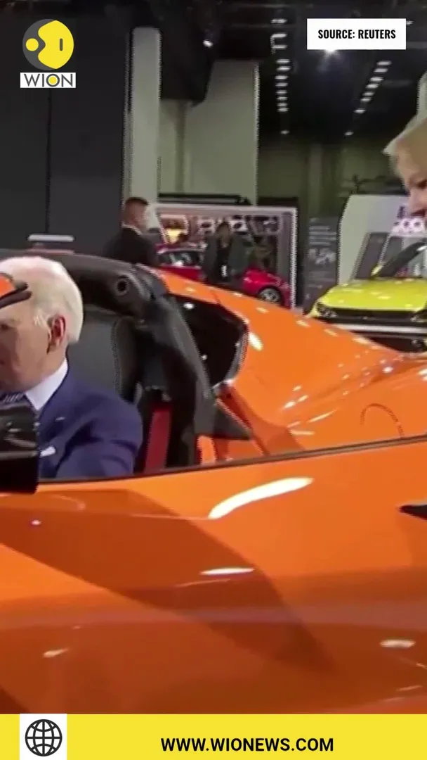 Watch: US President Joe Biden revs up V-8 Corvette Z06 at Detroit Auto Show