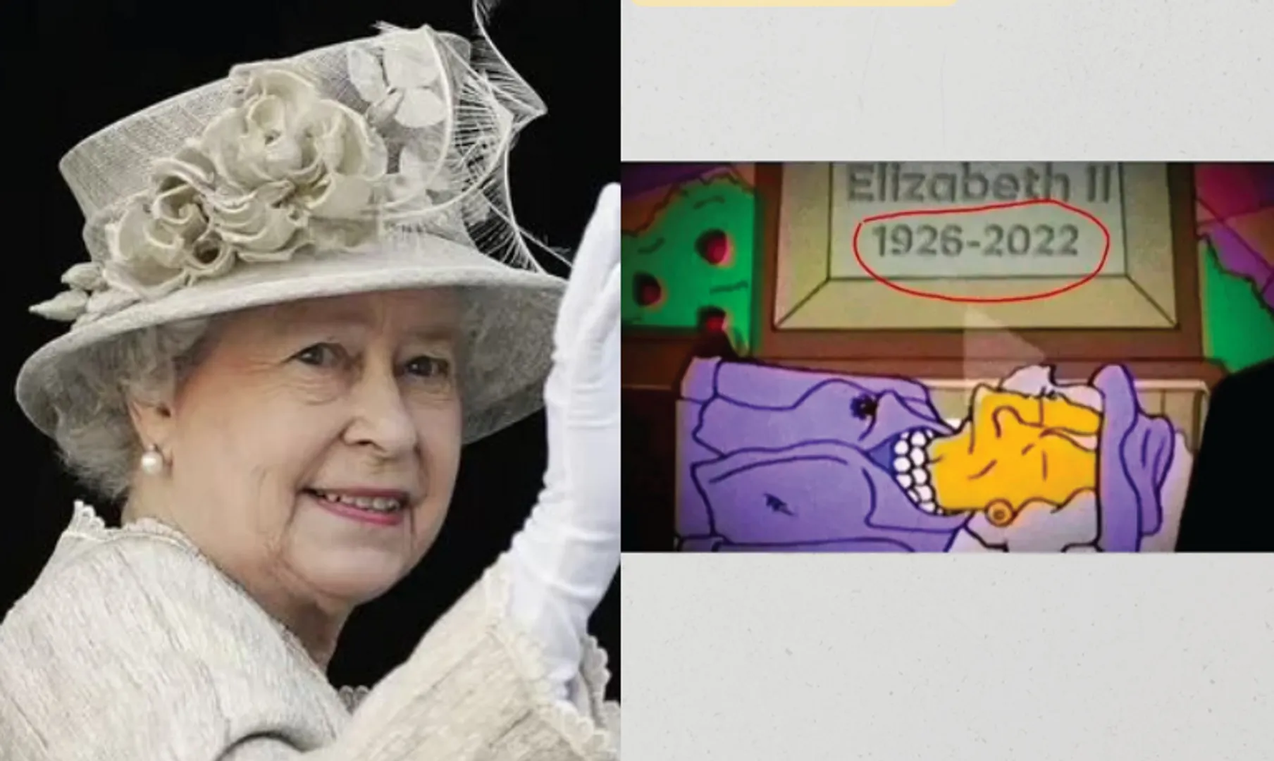 Fact Check: Did âThe Simpsonsâ predict Queen Elizabeth IIâs death? Here's the truth