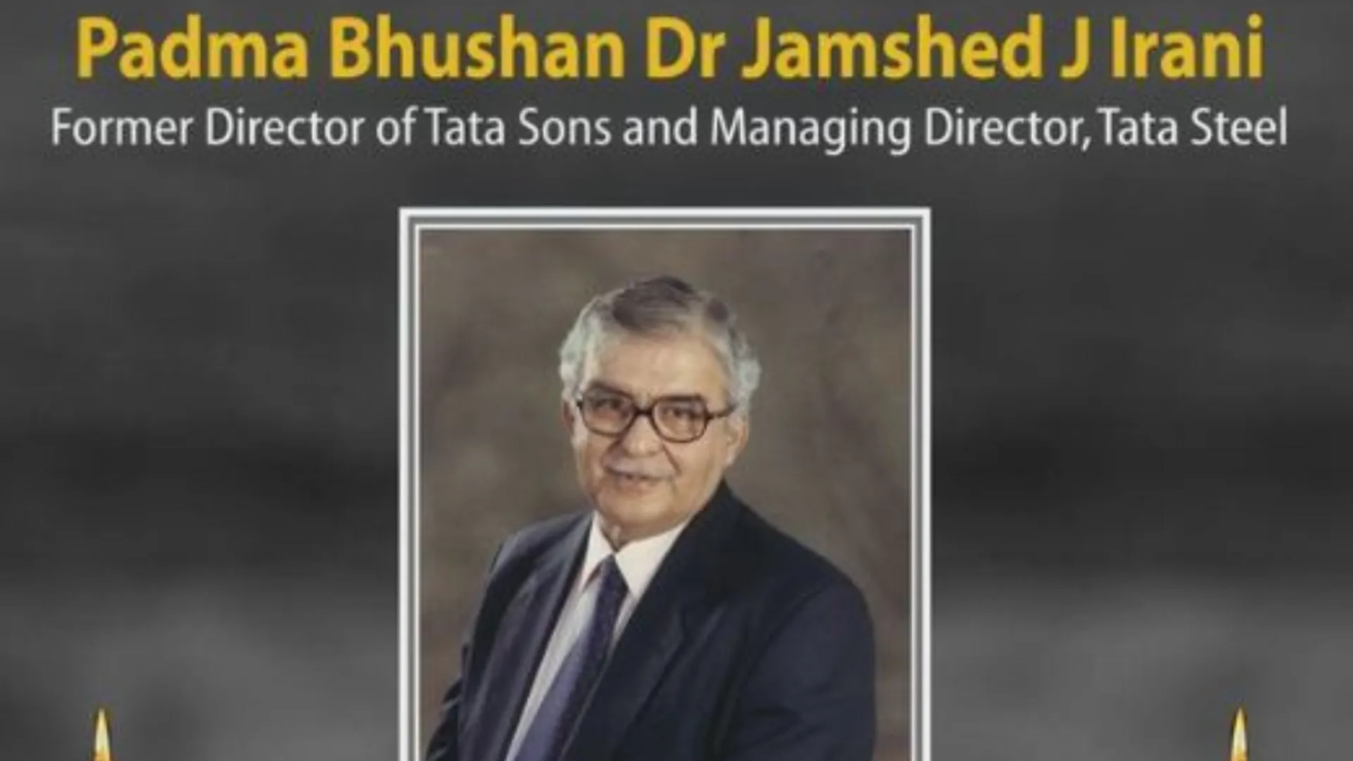 Jamshed J Irani, the 'Steel man of India' and Padma Bhushan awardee passes away at 85