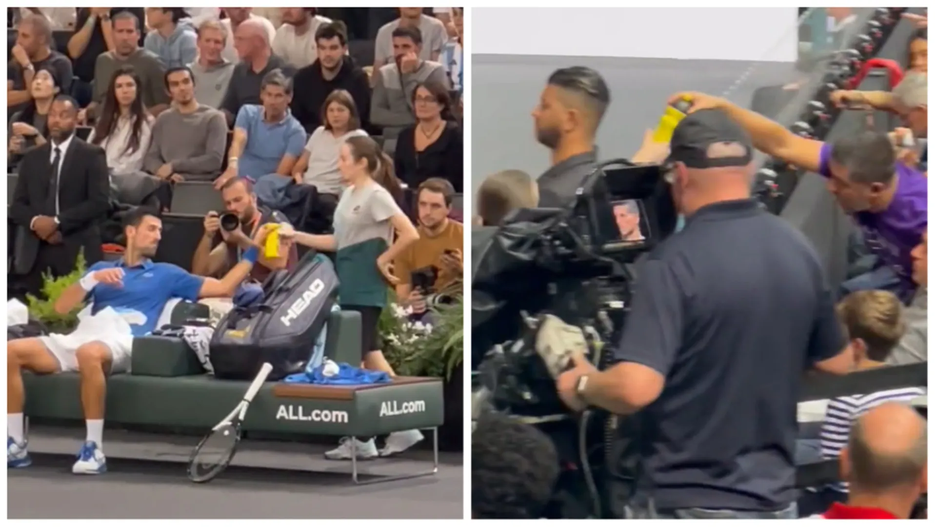 Novak Djokovic's wife reacts strongly over Serbian's mystery drink in Paris Masters 2022