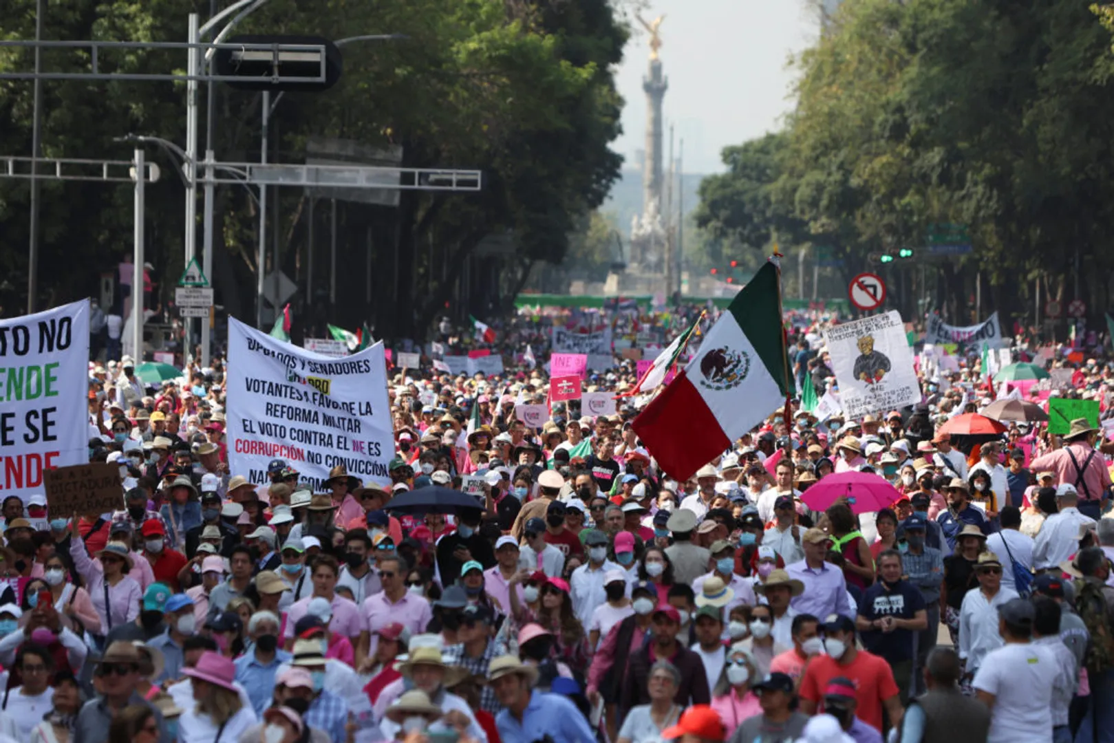 Thousands protest in Mexico against electoral reform proposal