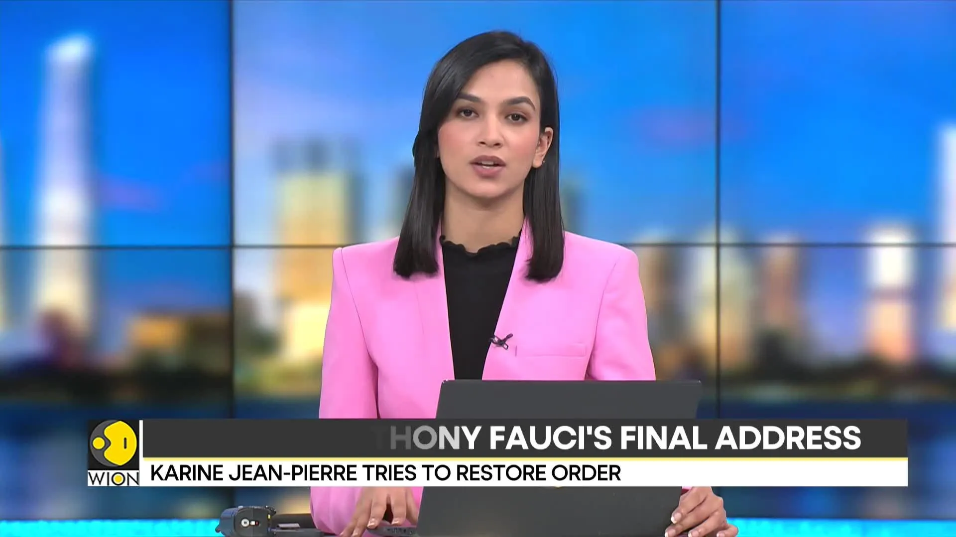 US: Chaos at Anthony Fauci's final address; White House Secretary gets into heated debate