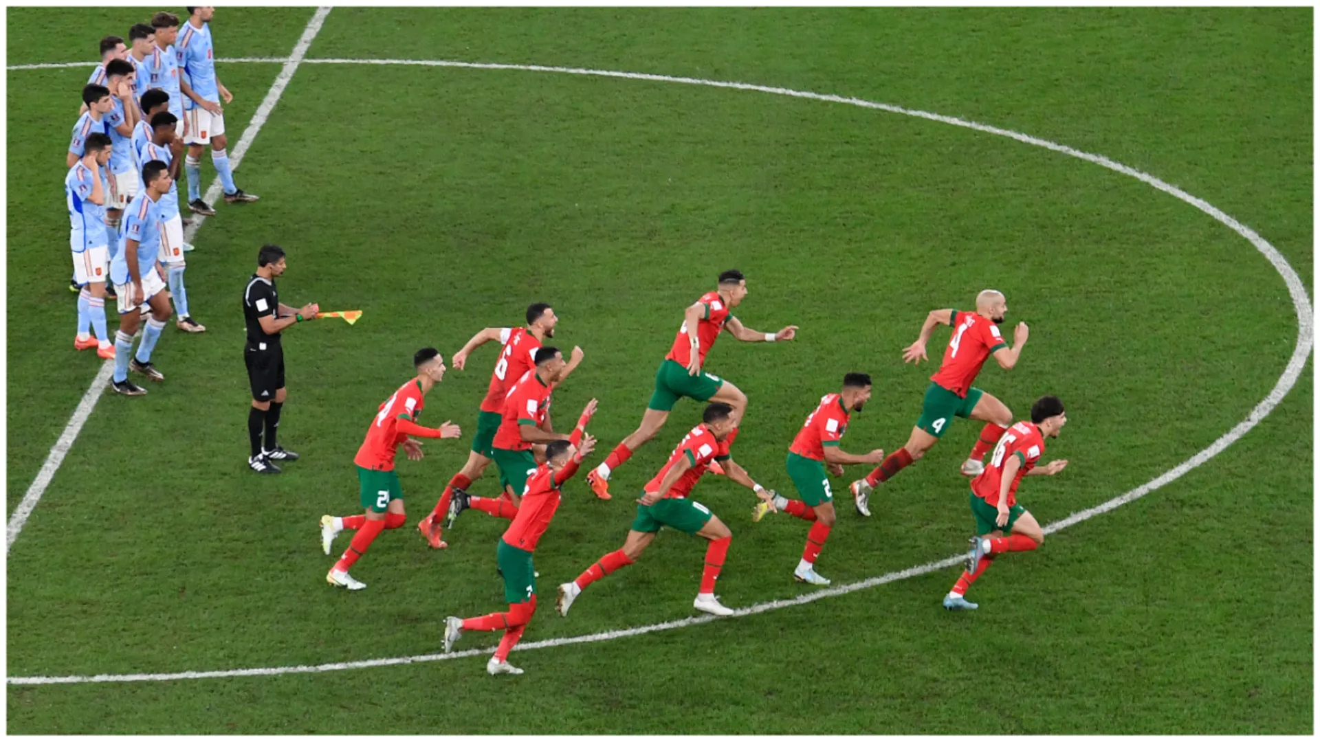 History created! Morocco becomes fourth African nation to enter FIFA World Cup QFs after stunning Spain