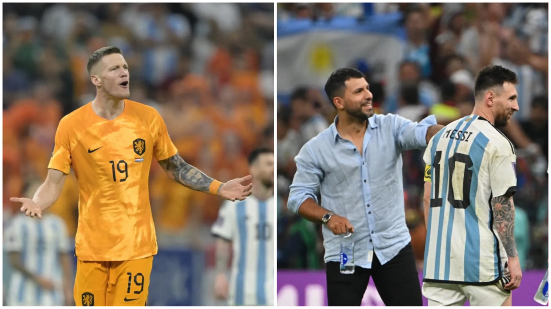 Sergio Aguero slams Netherlands' Wout Weghorst in a heated exchange after QF clash, asks him to SHUT UP!