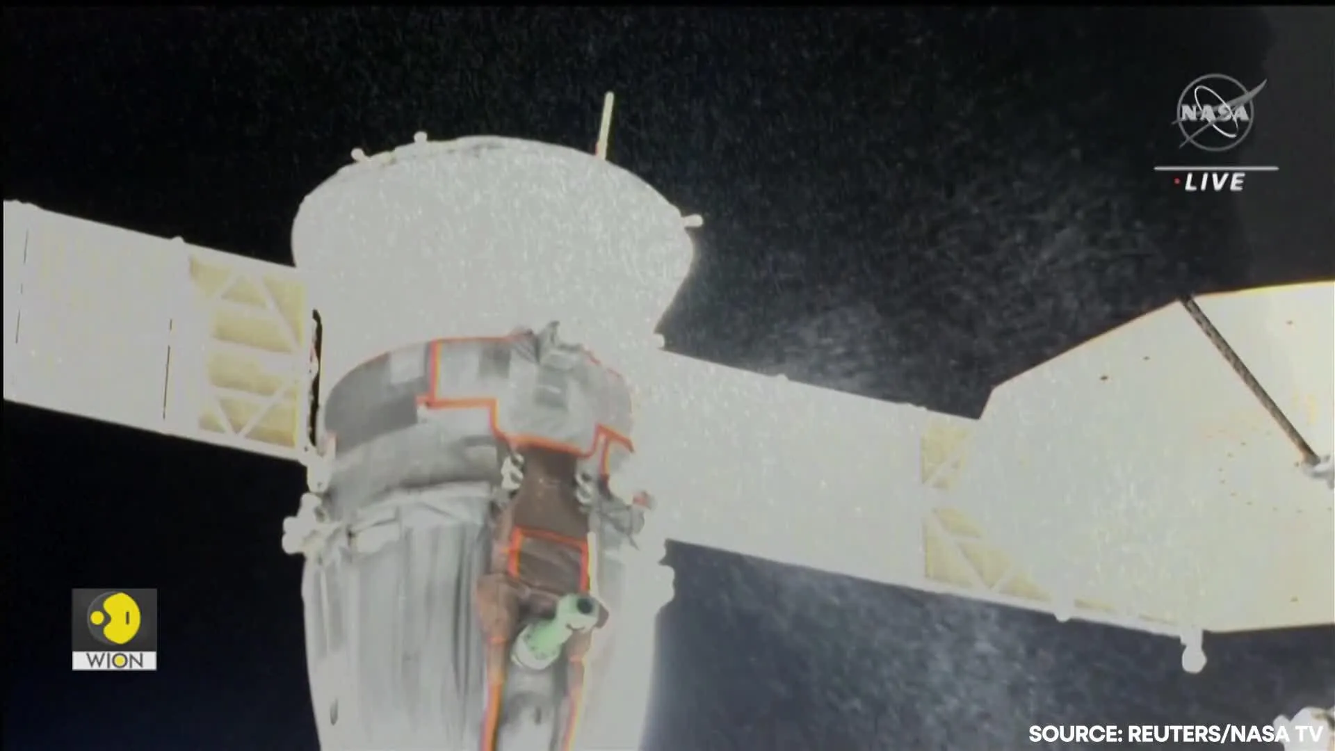 Russia forced to cancel ISS spacewalk after unexplained leak from docked Soyuz craft