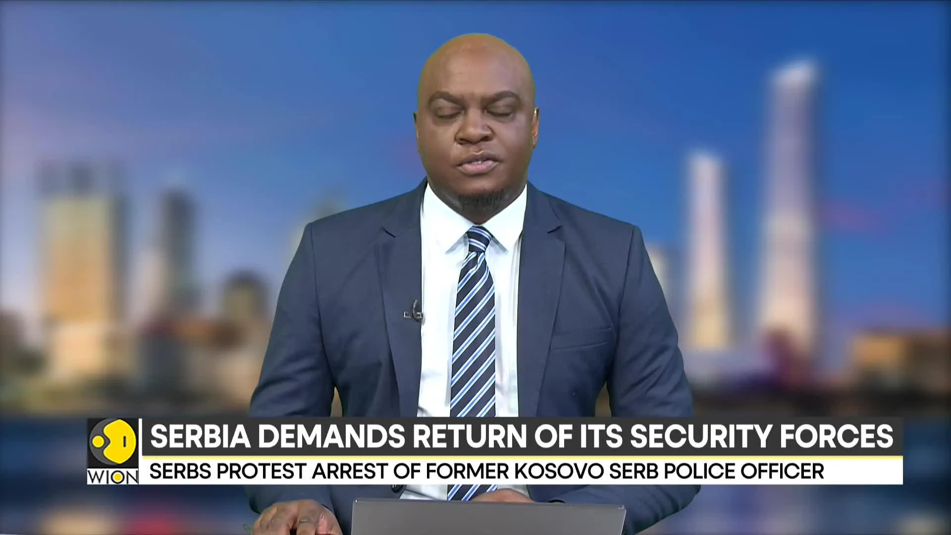 Serbia demands return of its security forces; tensions flare between Serbs and Kosovo