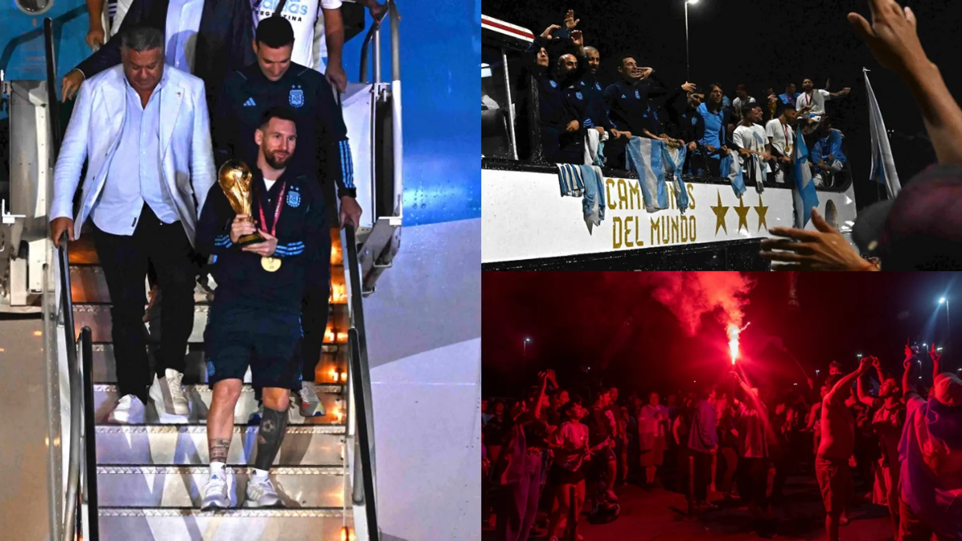 In pics | Celebrations begin in Argentina as World cup heroes land in Buenos Aires