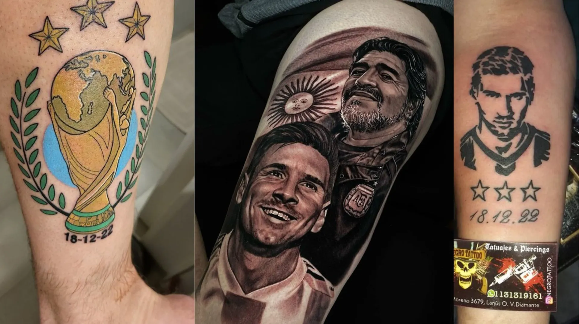 Argentina fans go crazy for World Cup tattoos