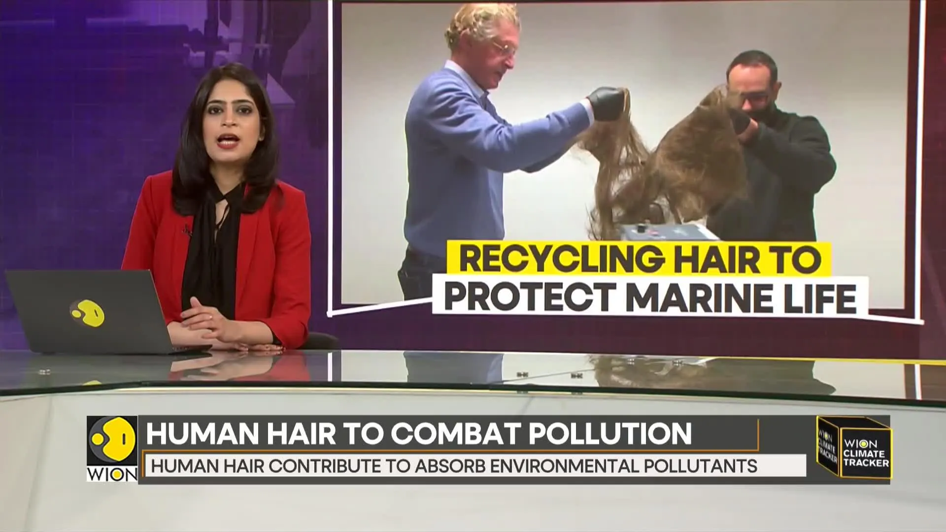 WION Climate Tracker: Belgian NGO is recycling human hair to protect the environment