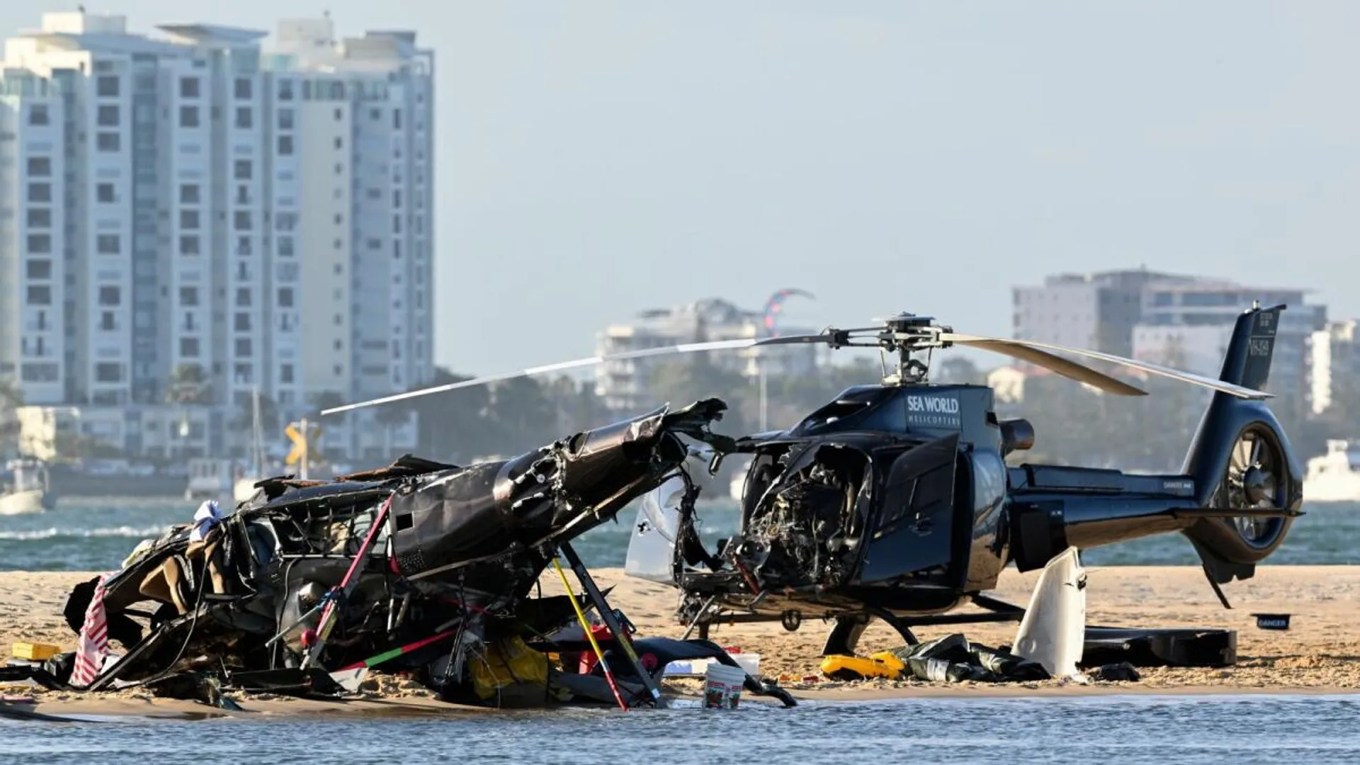 Four killed, three injured after two helicopters collide mid-air in Australia