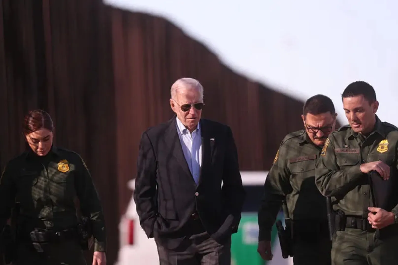 President Joe Biden visits US-Mexico border town