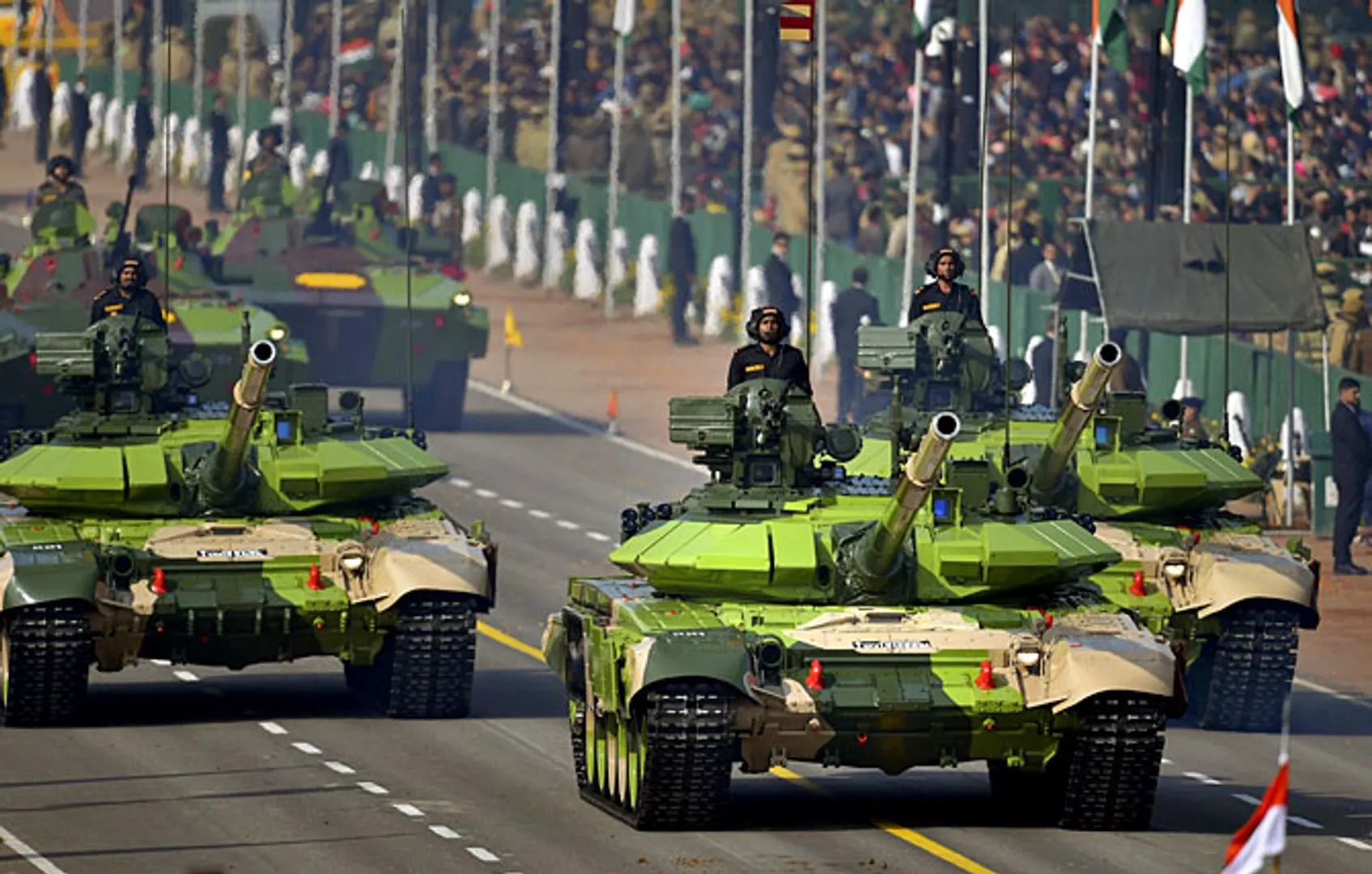 India exhibits military might at grand Republic Day parade in New Delhi