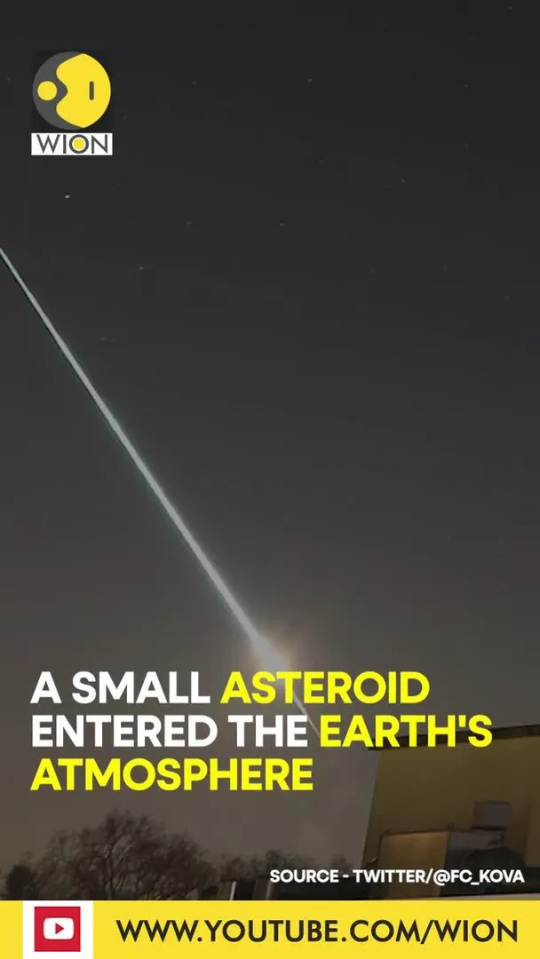 Meteor lights up the sky over English Channel