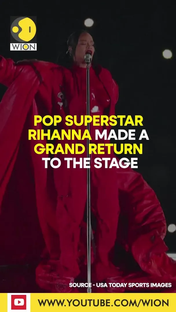 Rihanna lights up Super Bowl Stage
