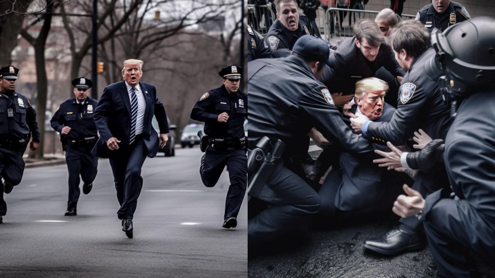 AI predicts what Donald Trump's arrest would look like. Take a look at the viral images!