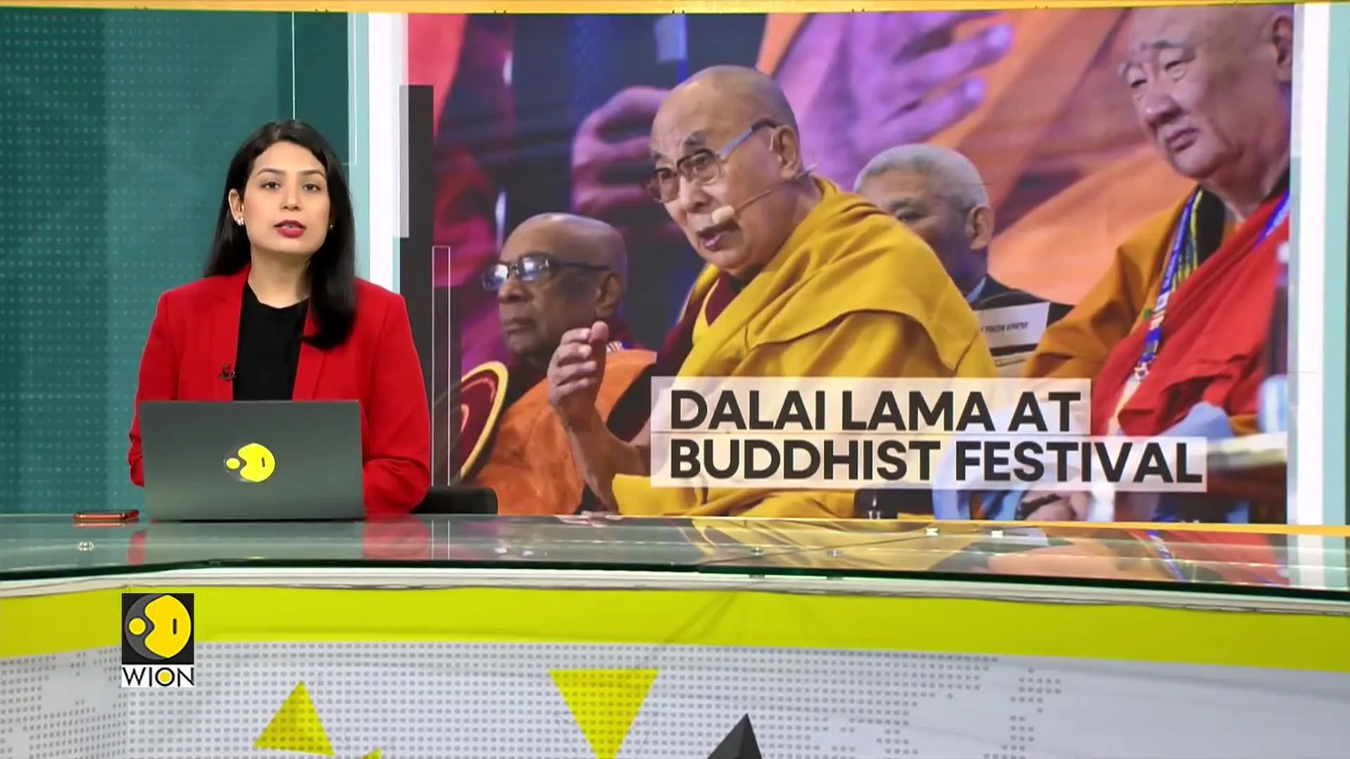 Dalai Lama attends the Global Buddhist Summit on day 2