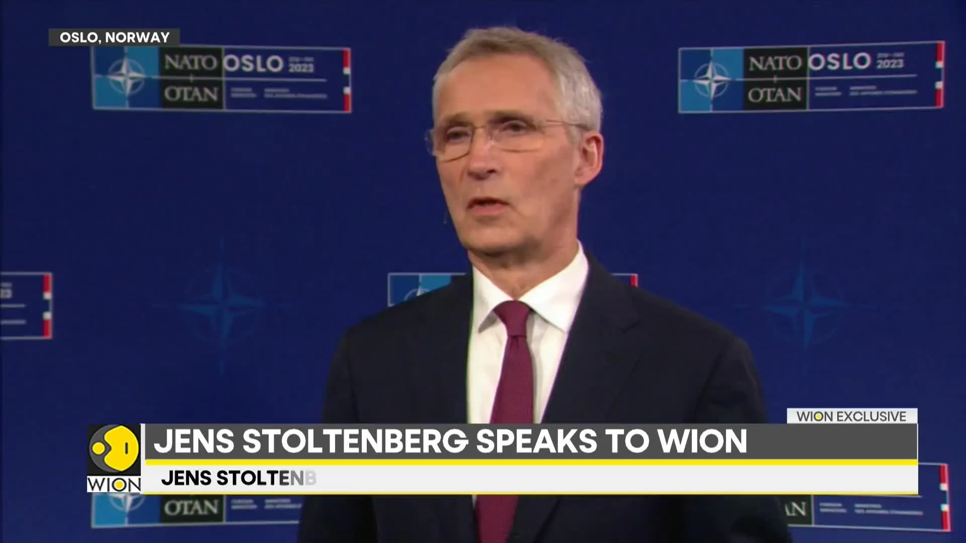 NATO’s Secretary General Jens Stoltenberg on WION | Exclusive