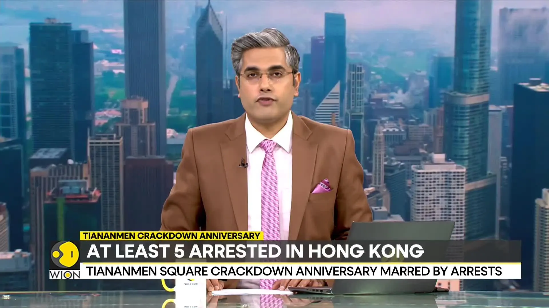 Tiananmen anniversary : Hong Kong police detain activists on anniversary of massacre