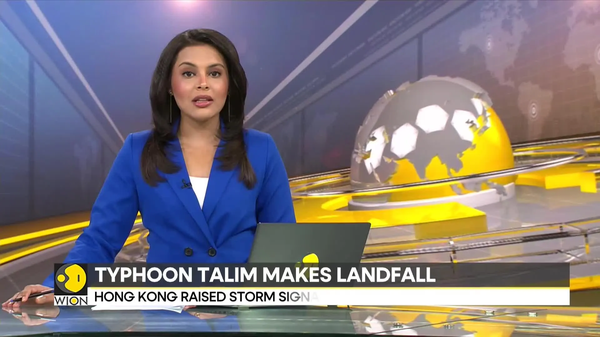 Typhoon Talim landfall at Zhanjiang on South China Coast