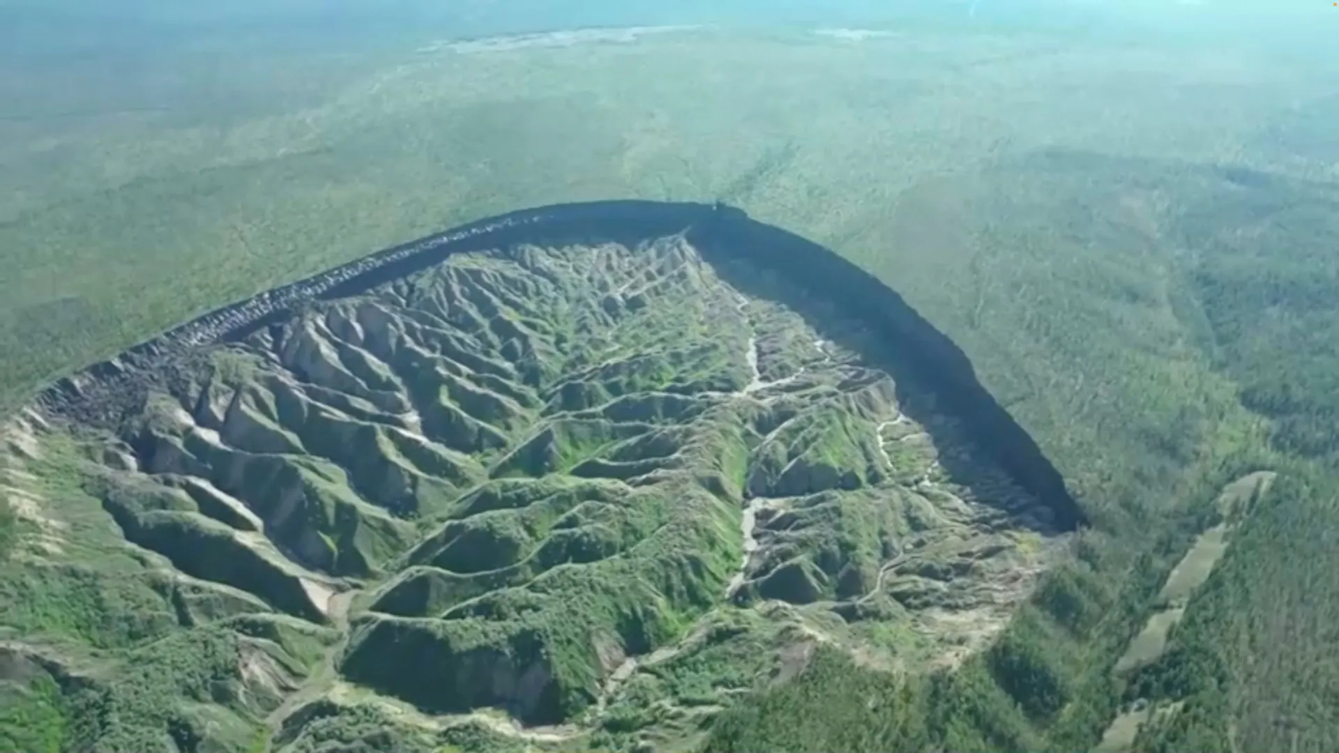 World’s biggest permafrost crater thaws due to climate change, threatens Russian cities