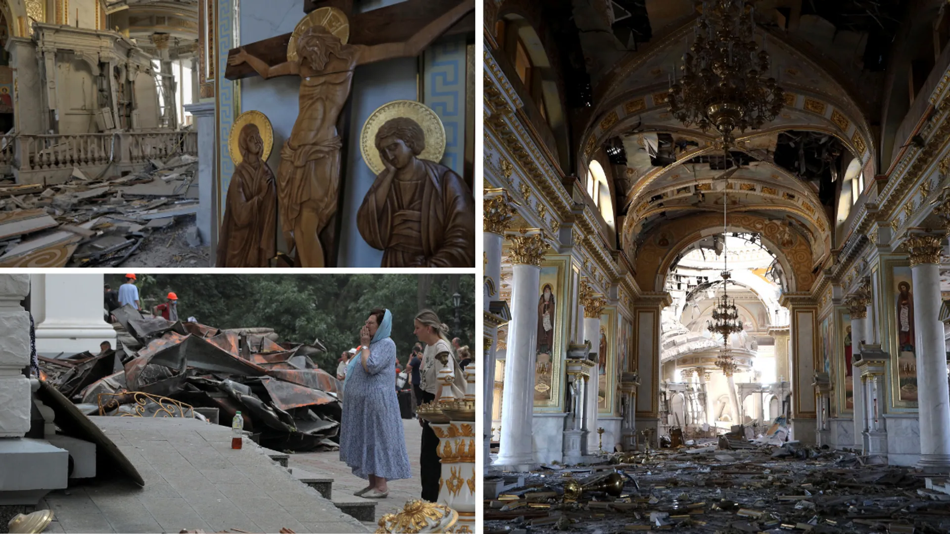 In pics | Russia's 'brazen' attack on Transfiguration Cathedral in Ukraine's Odesa