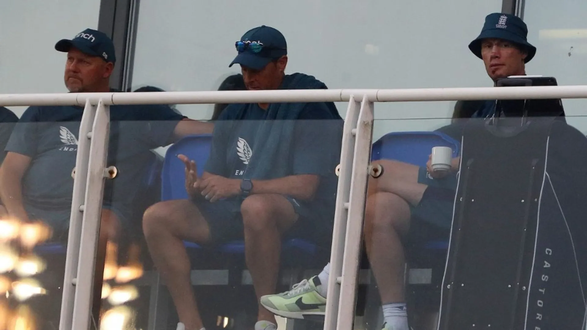 Bruised Andrew Flintoff makes first public appearance since suffering injuries in car crash late last year