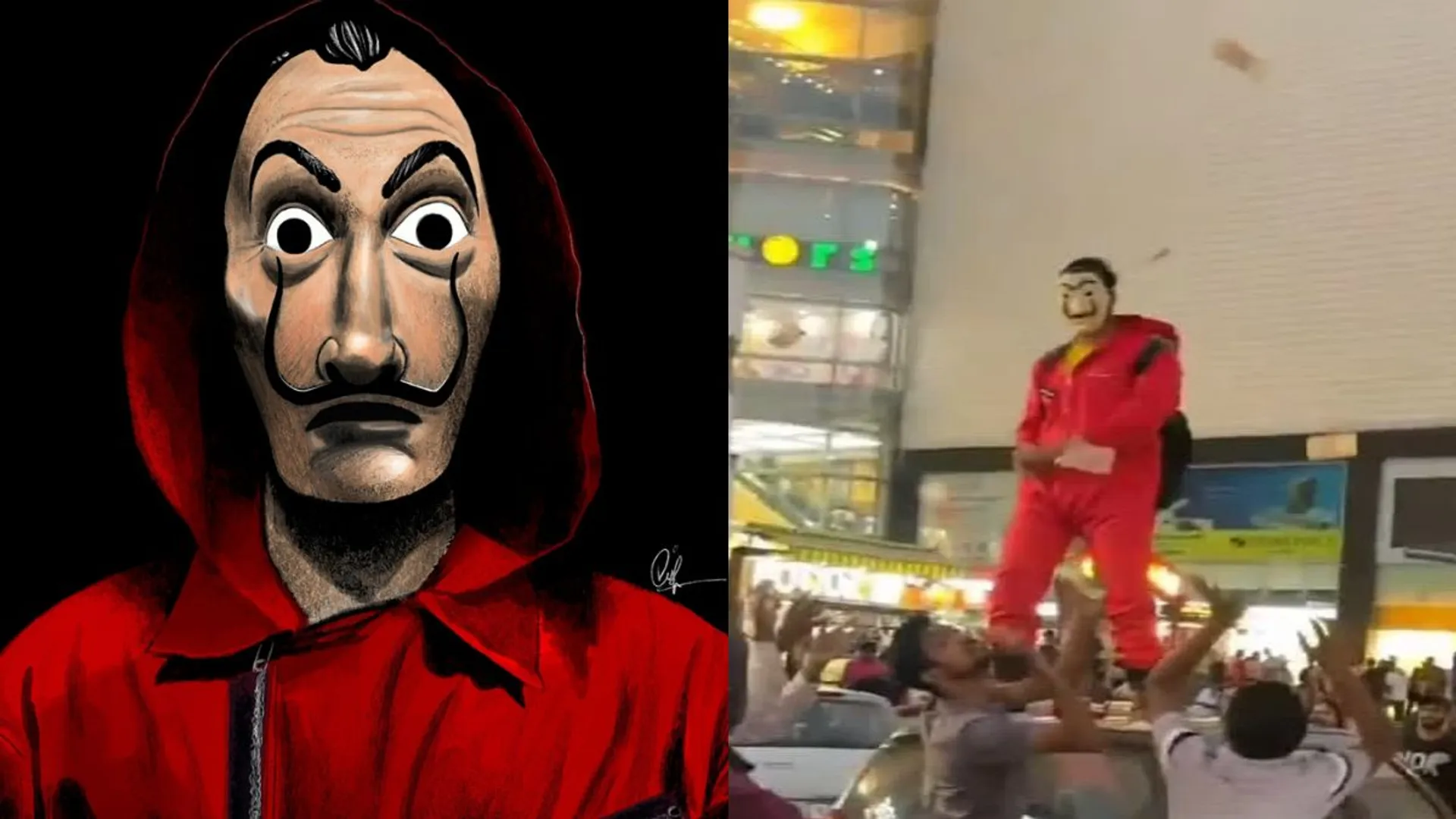 Viral video: Jaipur man attempts to recreate Money Heist scene atop his car; gets arrested
