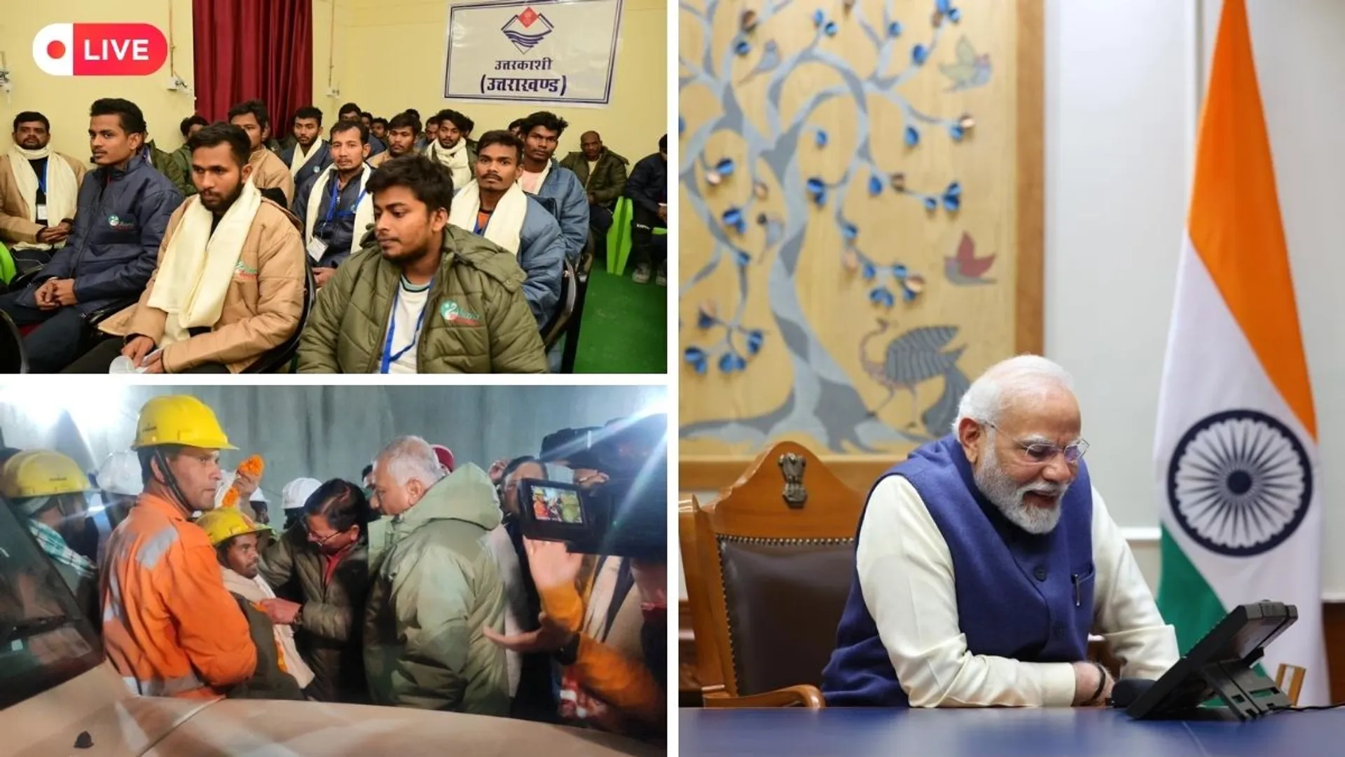 Uttarakhand tunnel rescue highlights: PM Modi speaks to rescued workers on phone