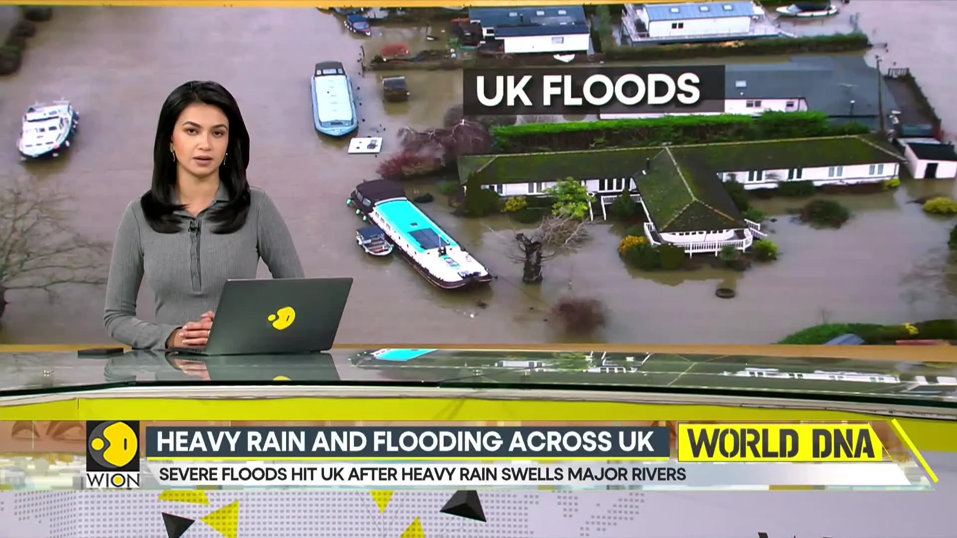 Severe floods hit UK after heavy rain swells major rivers