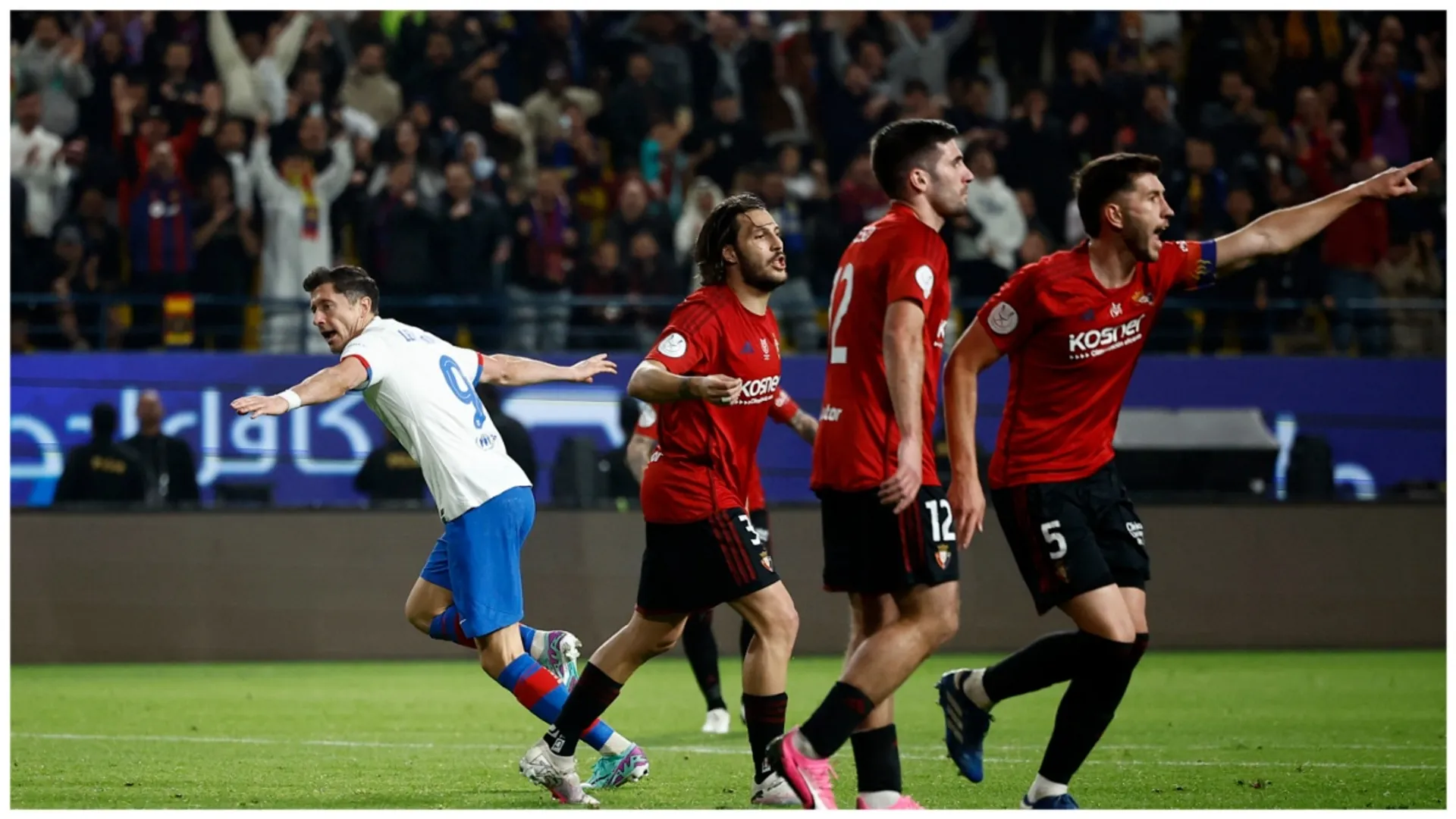 Barcelona sets up clash vs Real Madrid in Super Cup final after 2-0 win over Osasuna