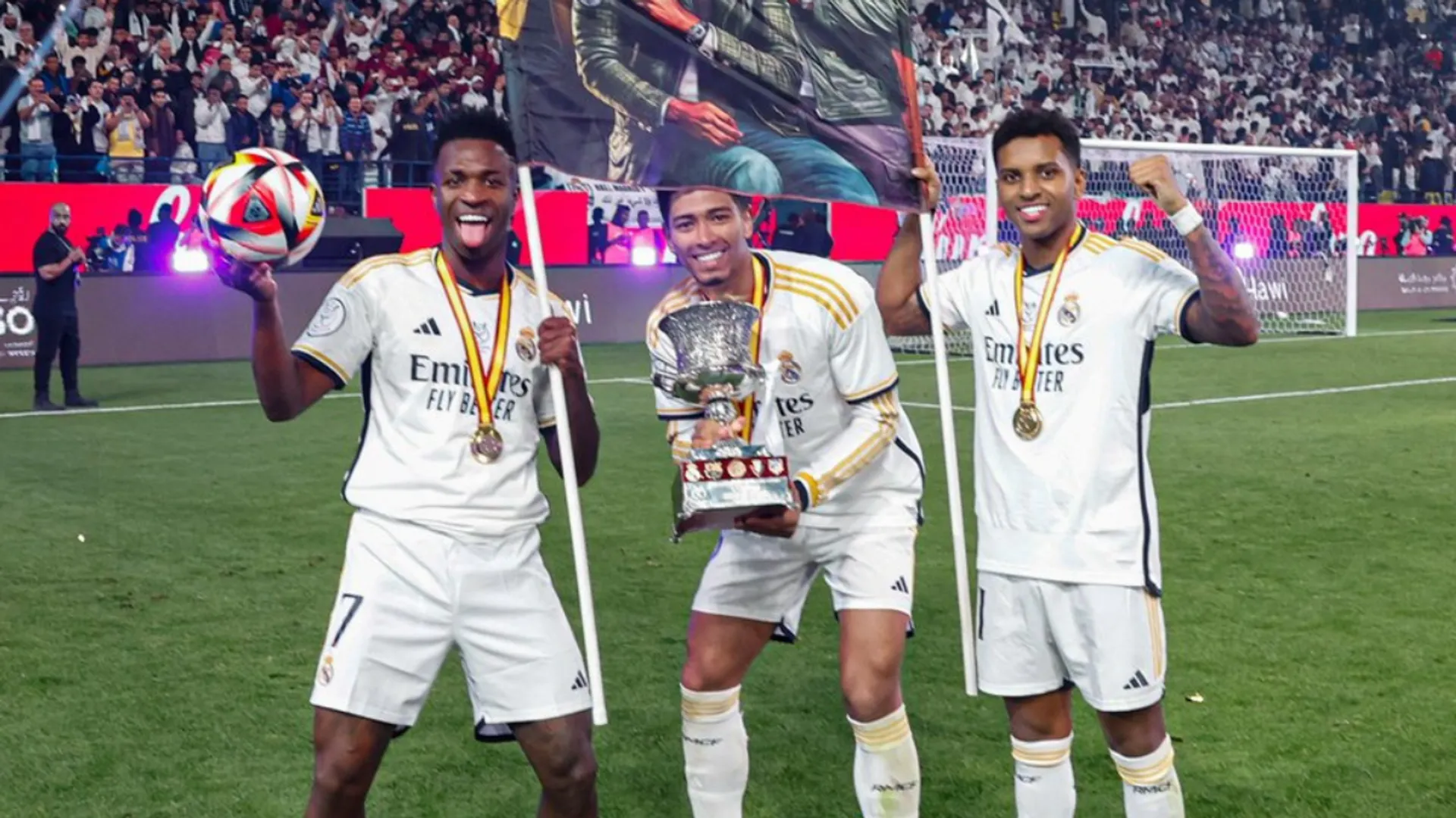 Vinicius Jr. scores hat-trick as Real Madrid beat Barcelona to win 13th Spanish Super Cup title