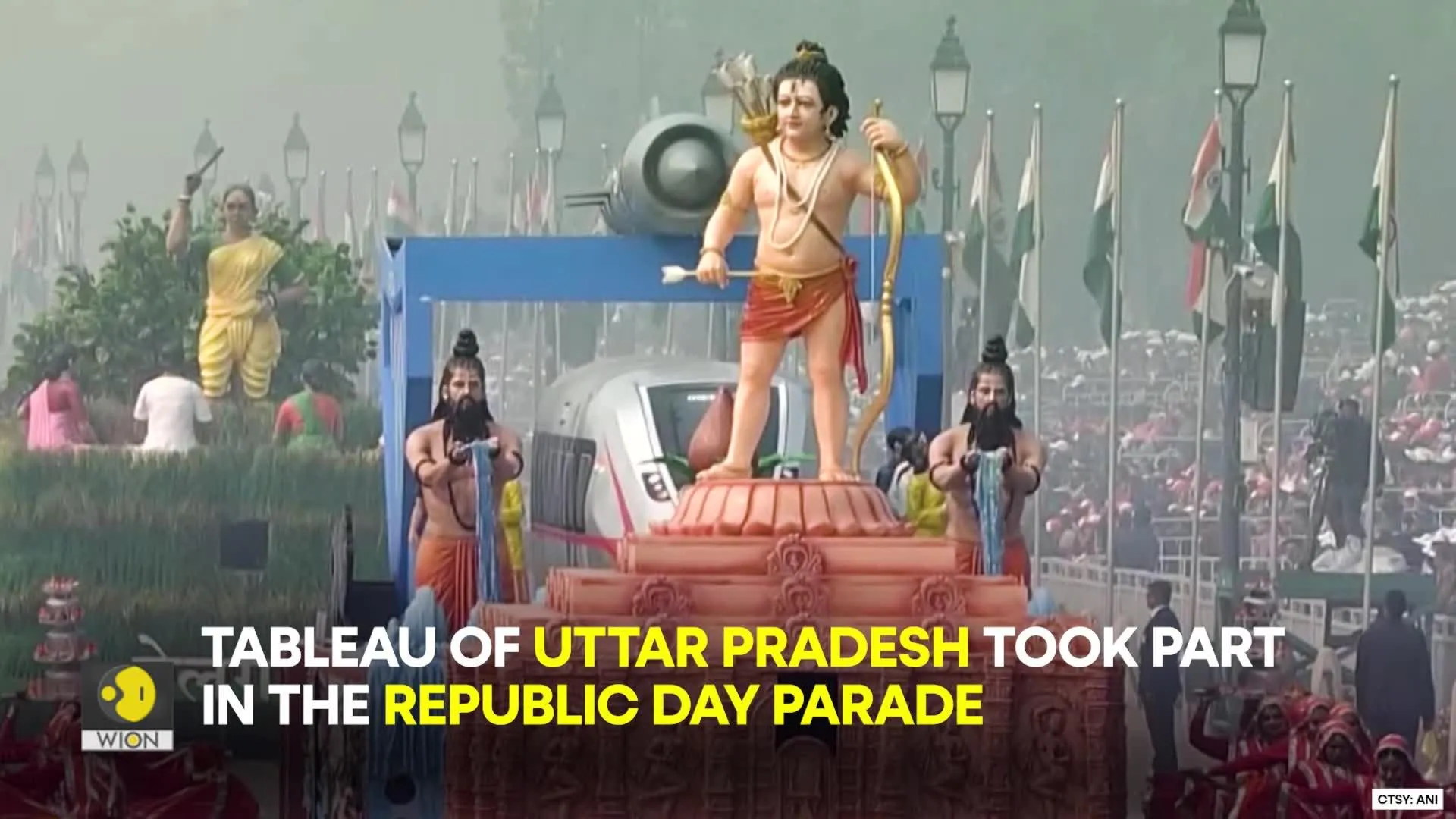 India Republic Day Parade 2024: Tableau of Uttar Pradesh takes part in the parade