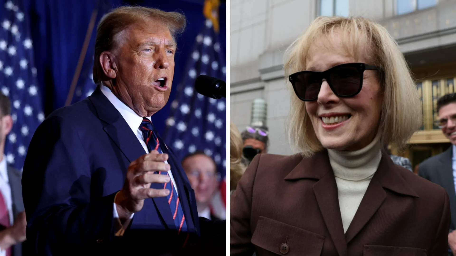 Donald Trump briefly testifies at Jean Carroll defamation trial in New York