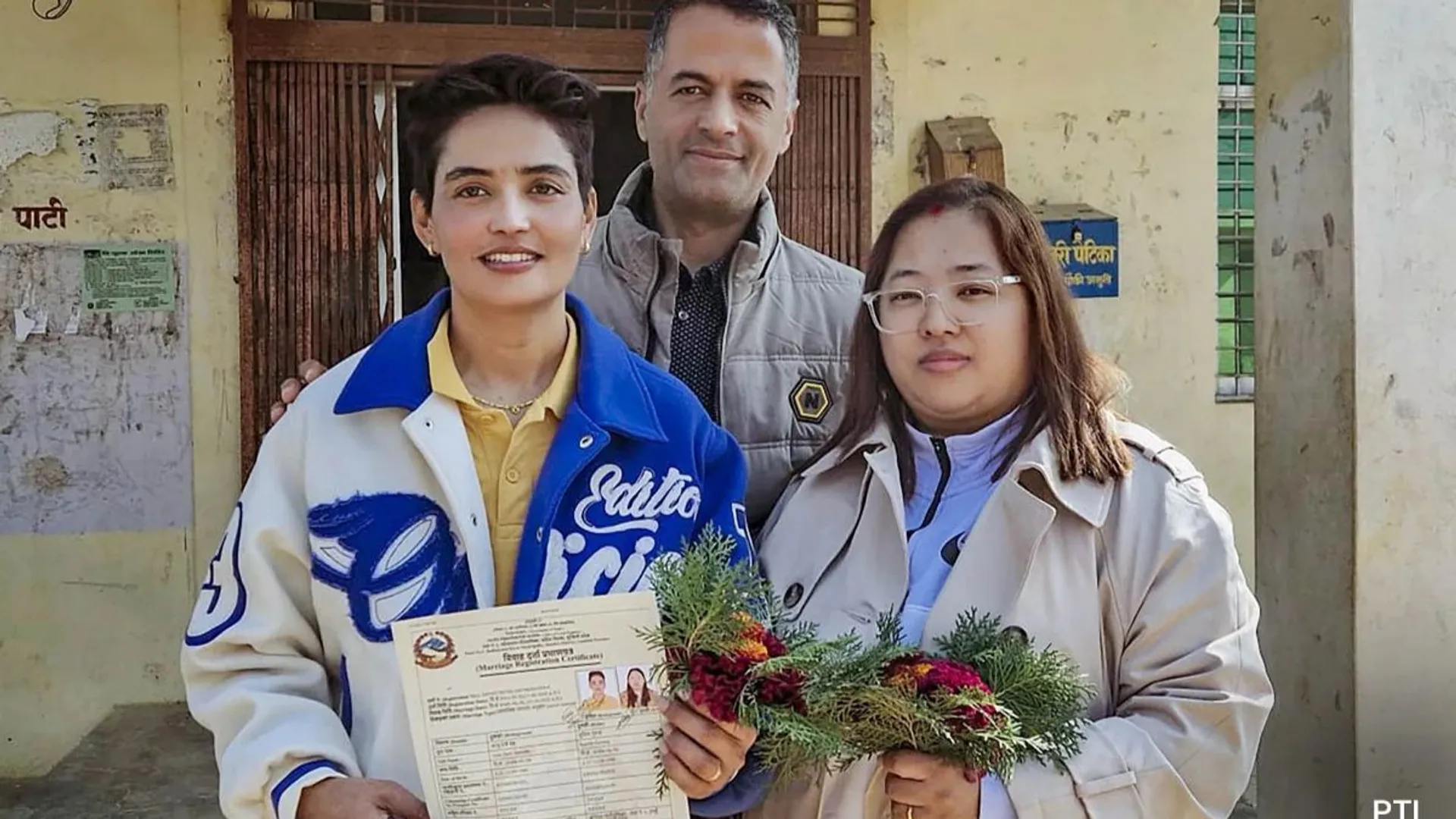 Nepal's first lesbian couple formally registers marriage