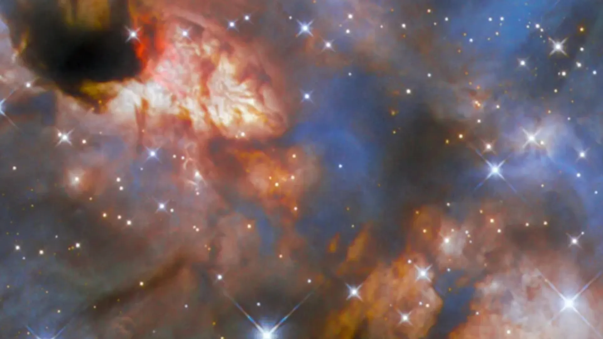 Hubble Space Telescope spots a massive star-forming region in the Milky Way