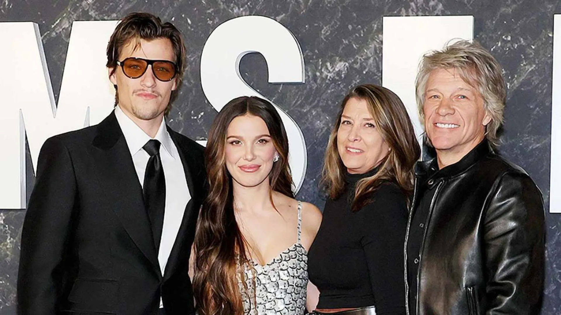 Jon Bon Jovi, famous dad of Millie Bobby Brown's fiance, arrives at Damsel's NYC premiere