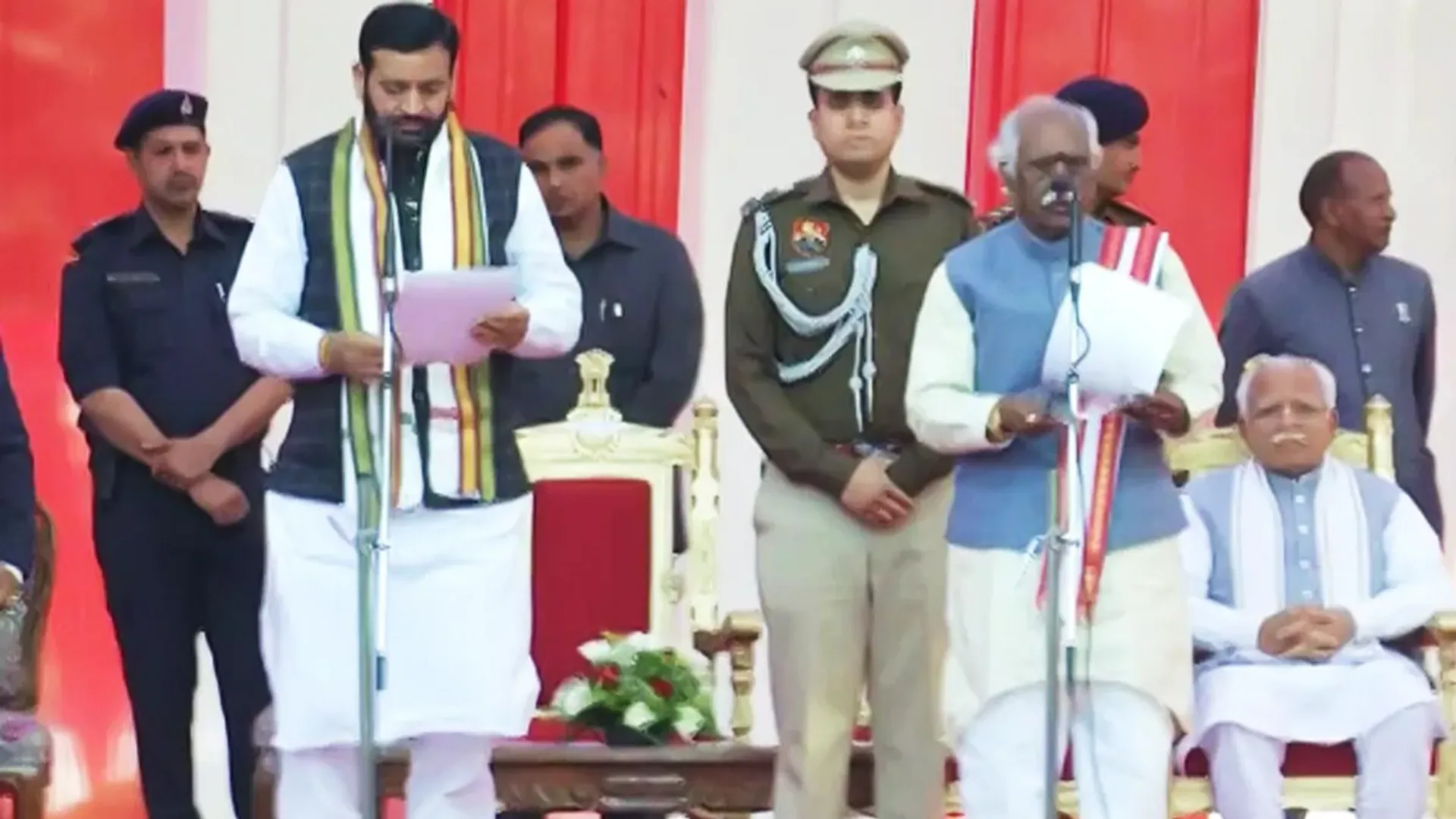 Nayab Singh Saini takes oath as new Haryana chief minister