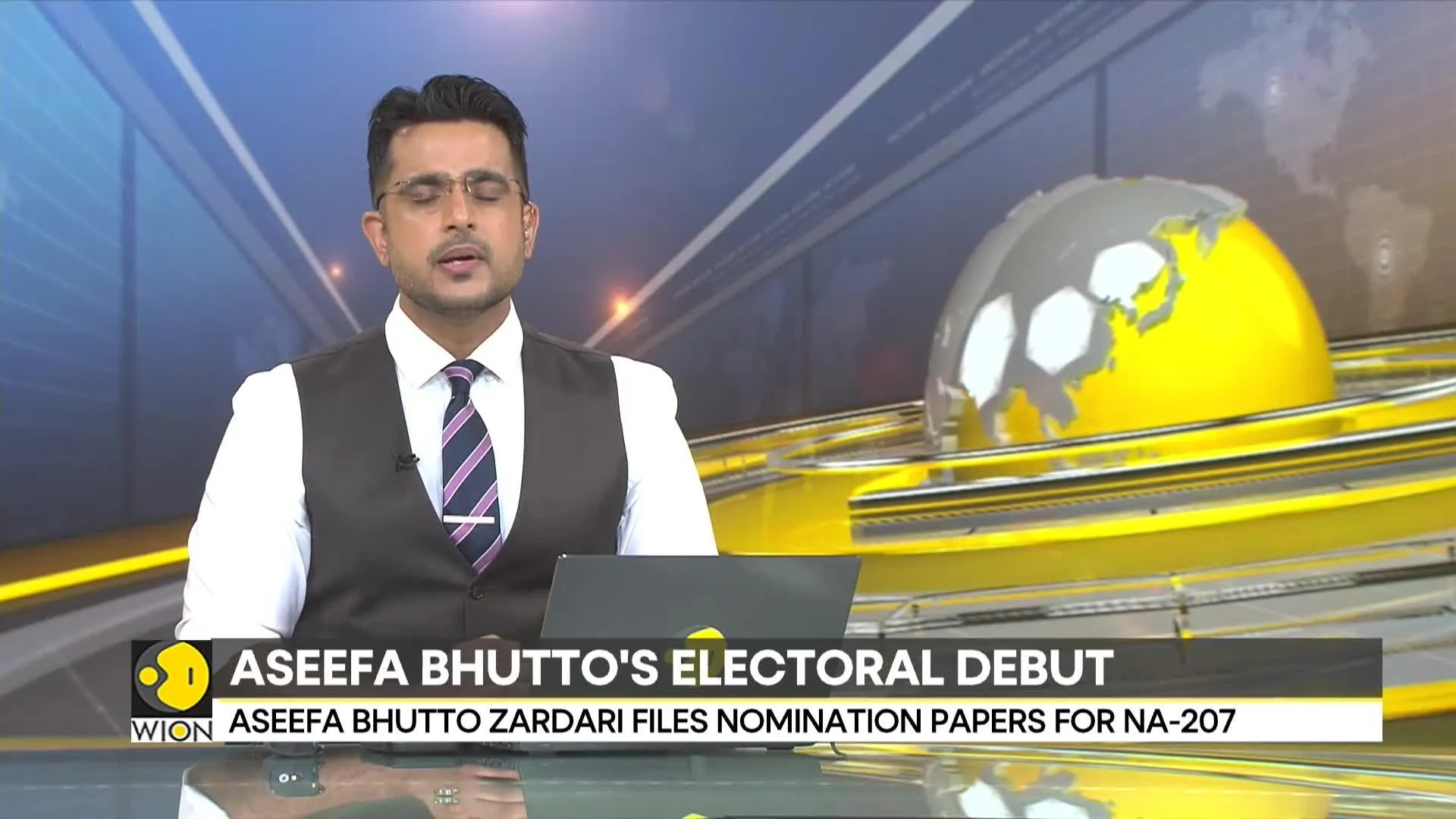 Pakistan: Aseefa Bhutto files nomination papers for by-elections on seat vacated by father