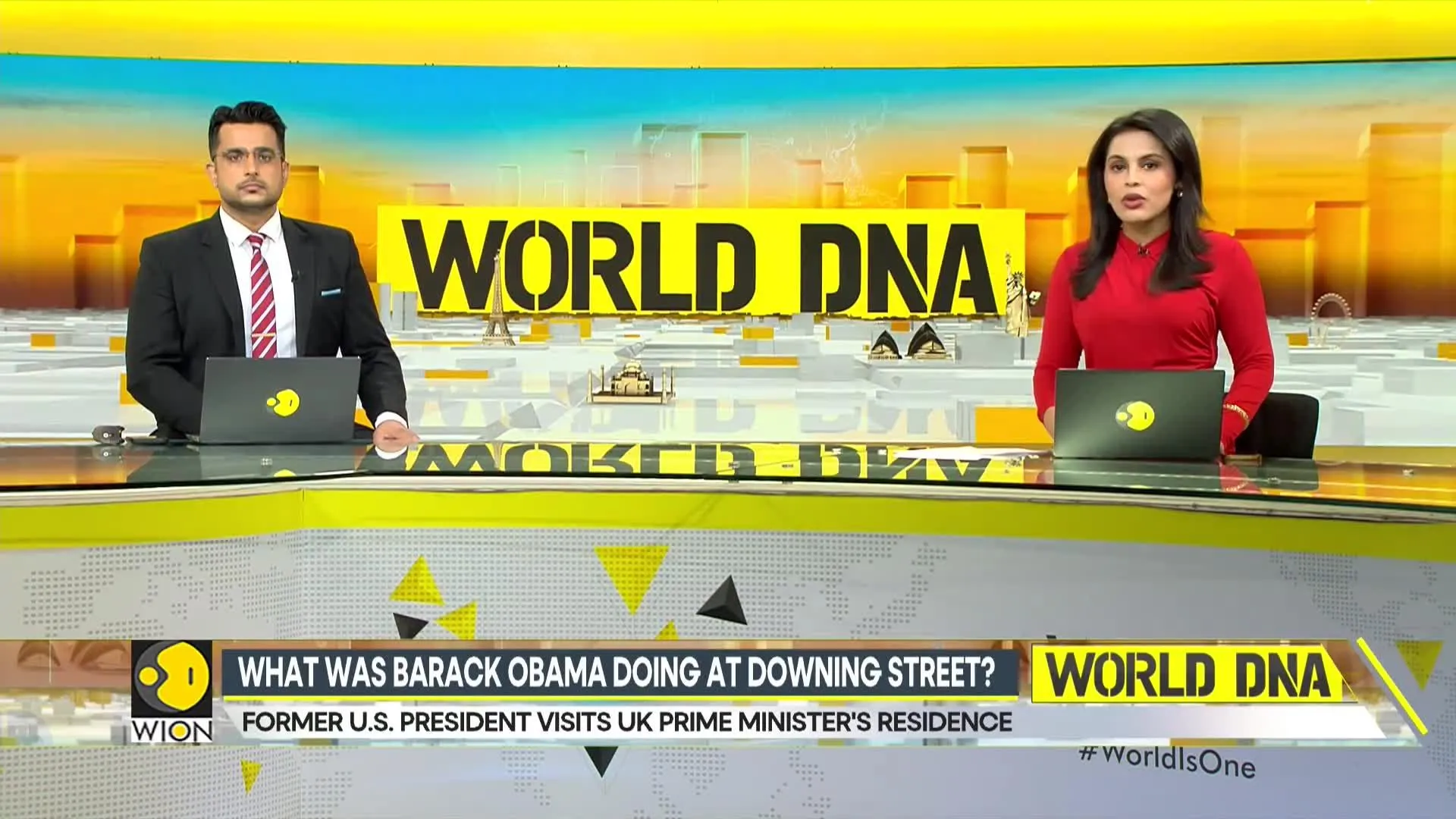 What was Barack Obama doing at Downing street?