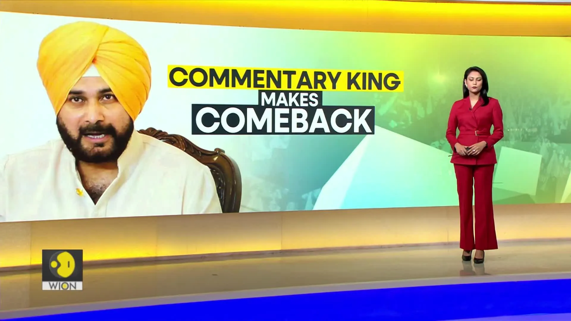 Navjot Singh Sidhu returns as return as commentator