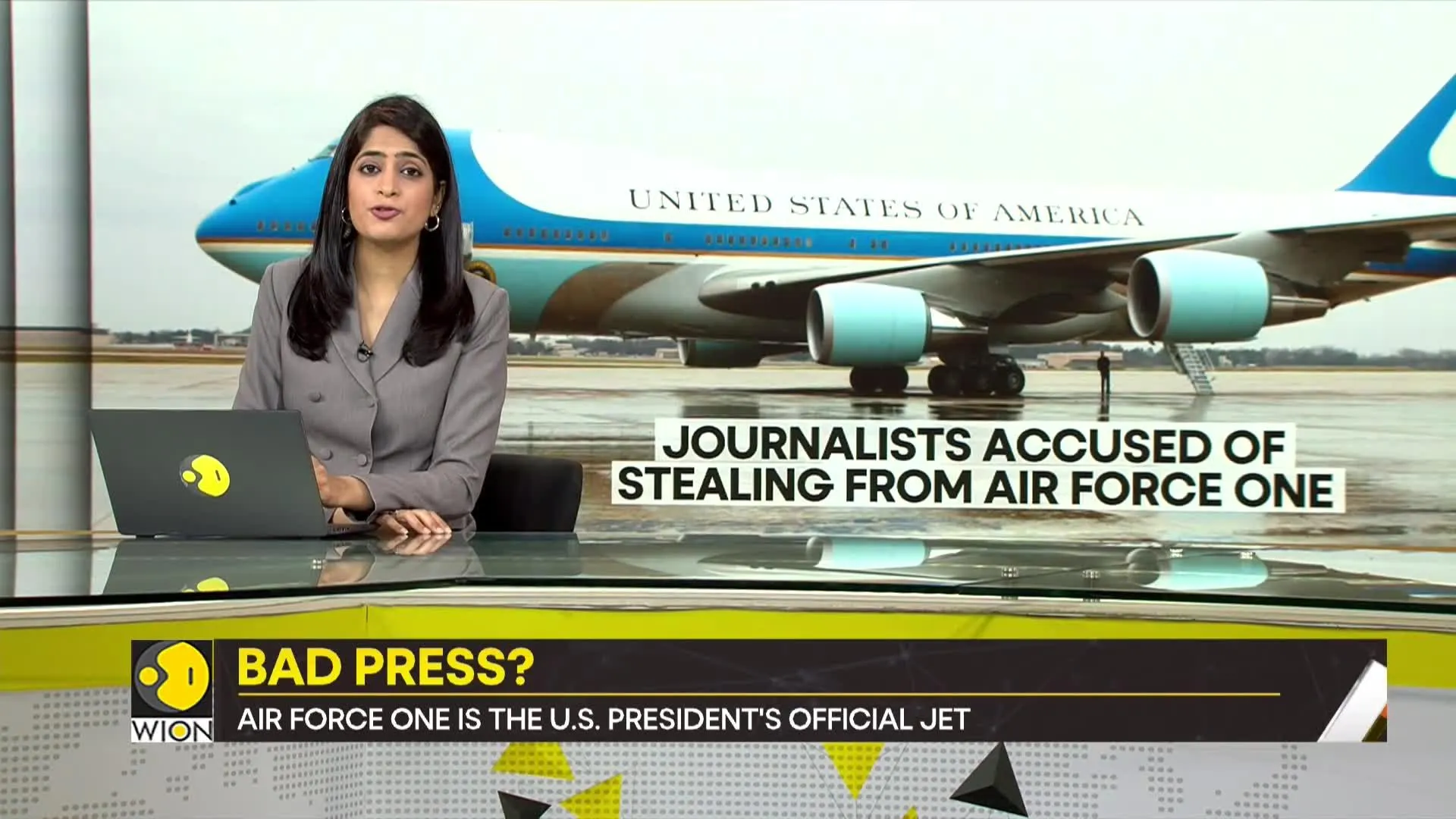 Gravitas | US reporters accused of stealing wine glasses, plates, pillow cases from Air Force One